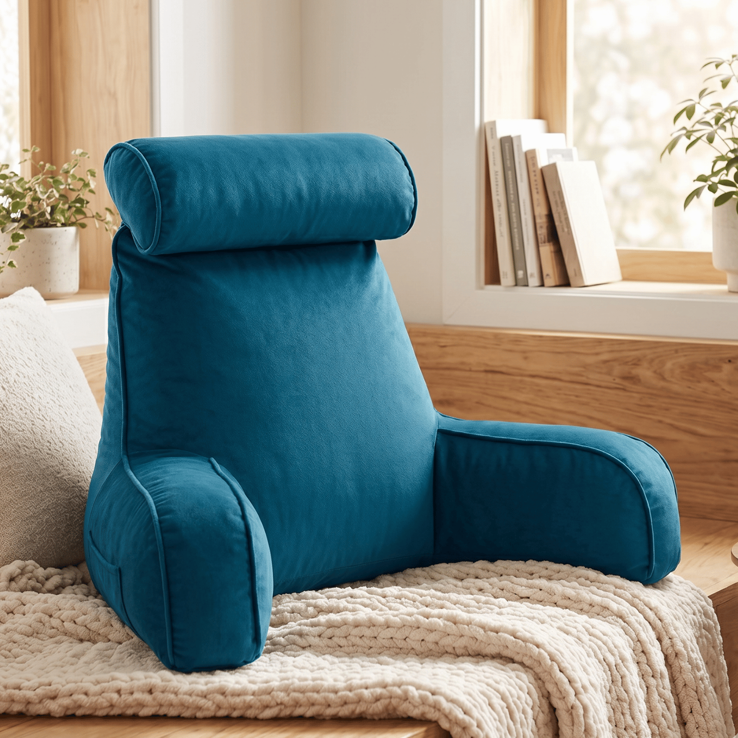 Cojin Memory Foam Reposaespalda Para Leer O Descansar-4
