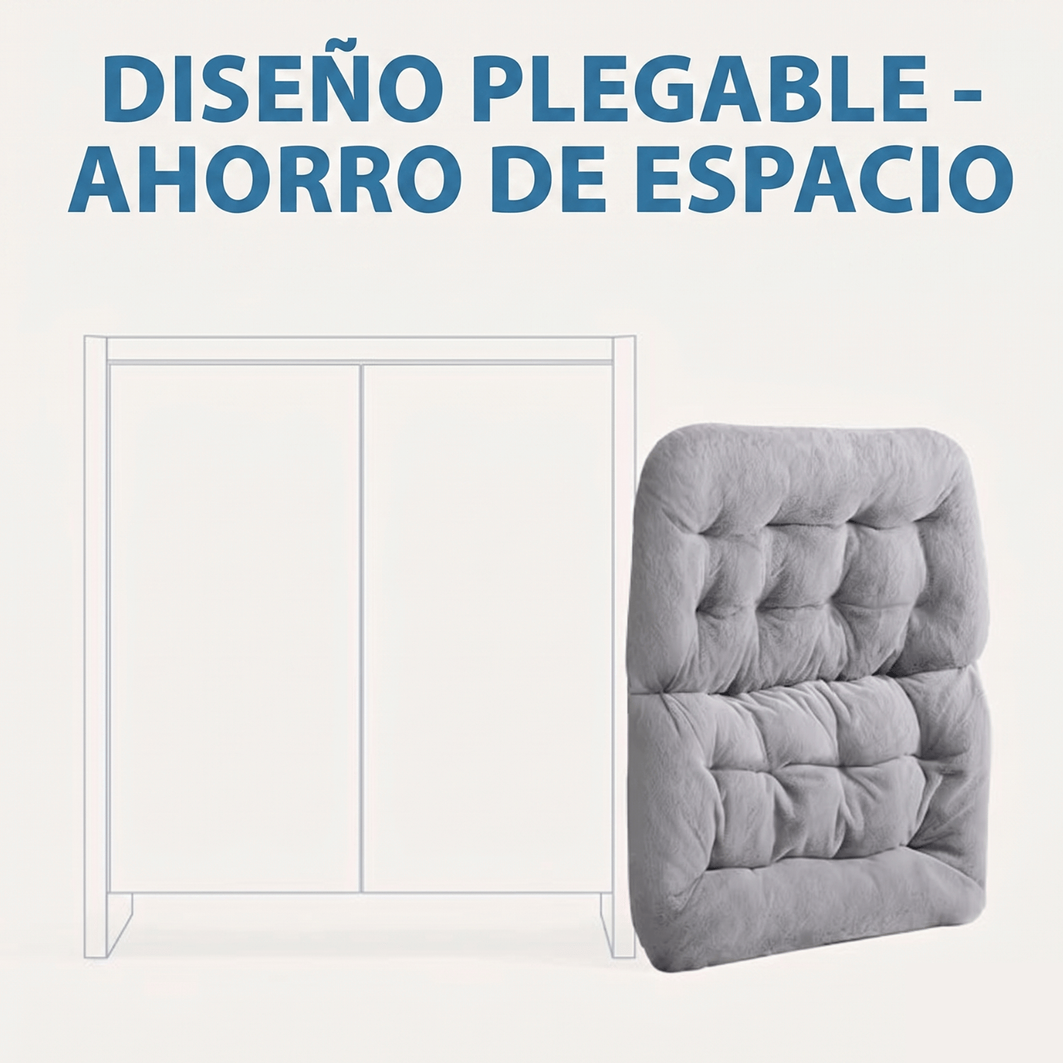 Silla Cuadrada Premiun Plegable Gris-3