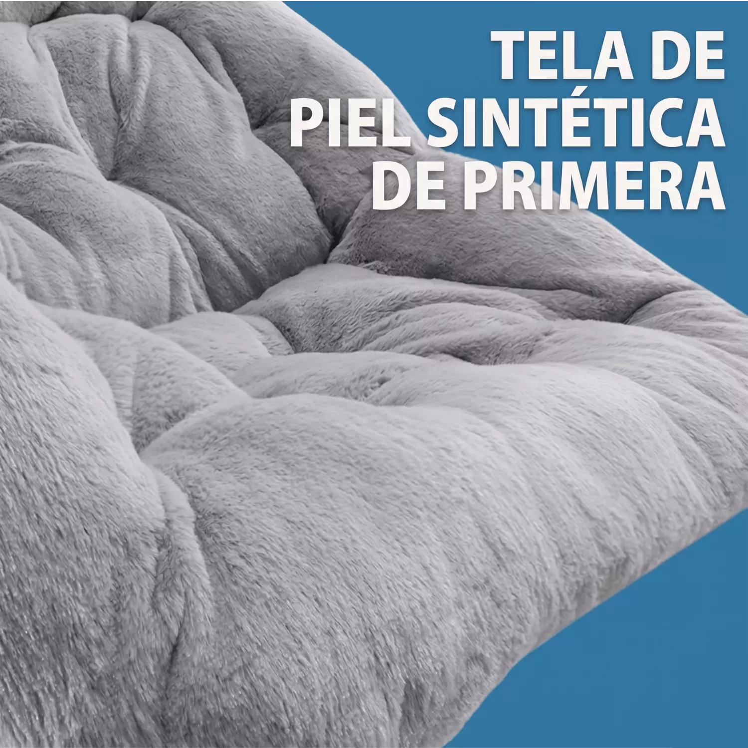 Silla Cuadrada Premiun Plegable Gris-4