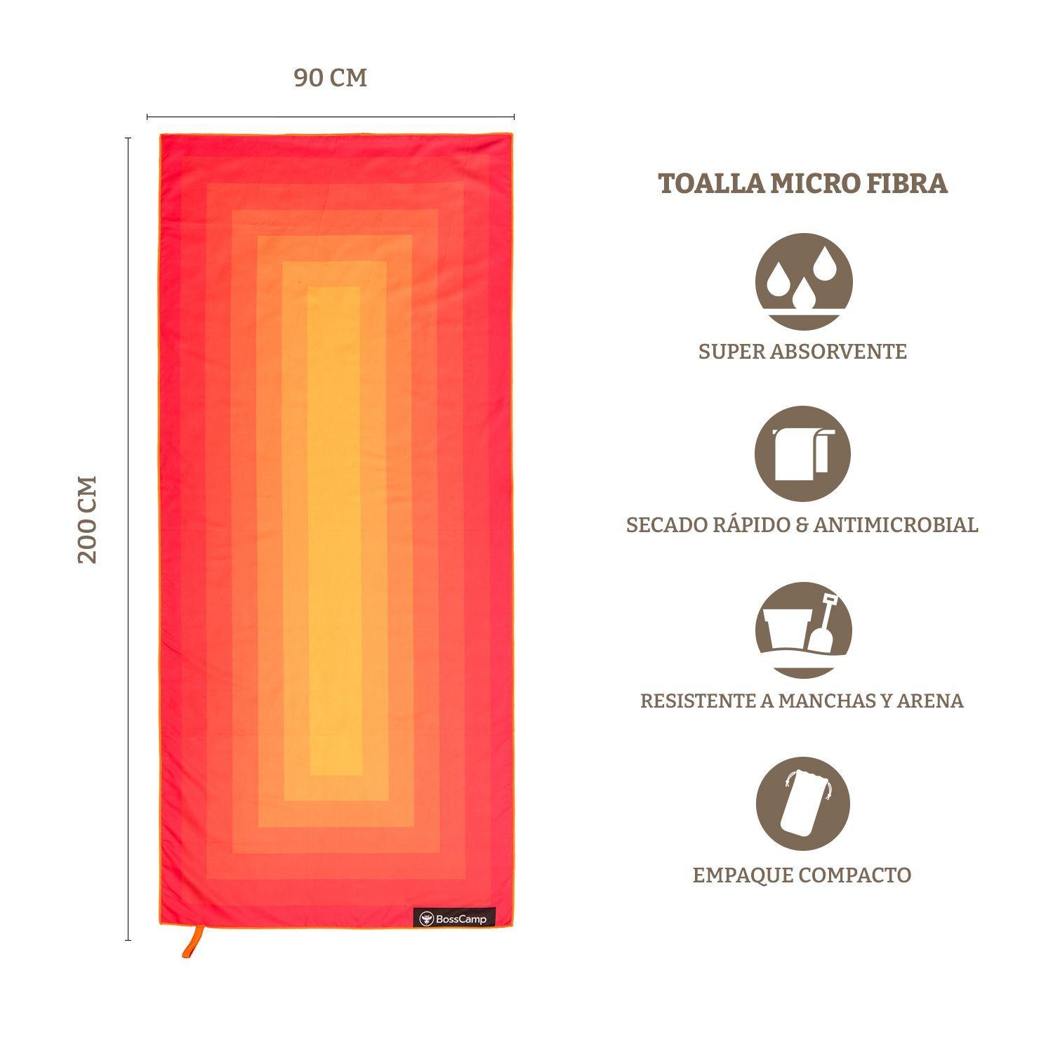 Toalla Playa Microfibra Grande XL Magma Bosscamp (90 x 200)-2