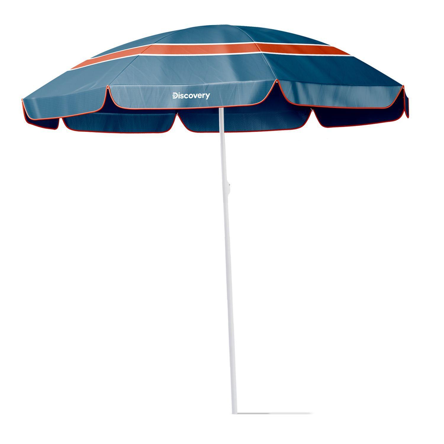 Quitasol Sombrilla Playa Grande 2,5 m diámetro UV+50 Discovery-0