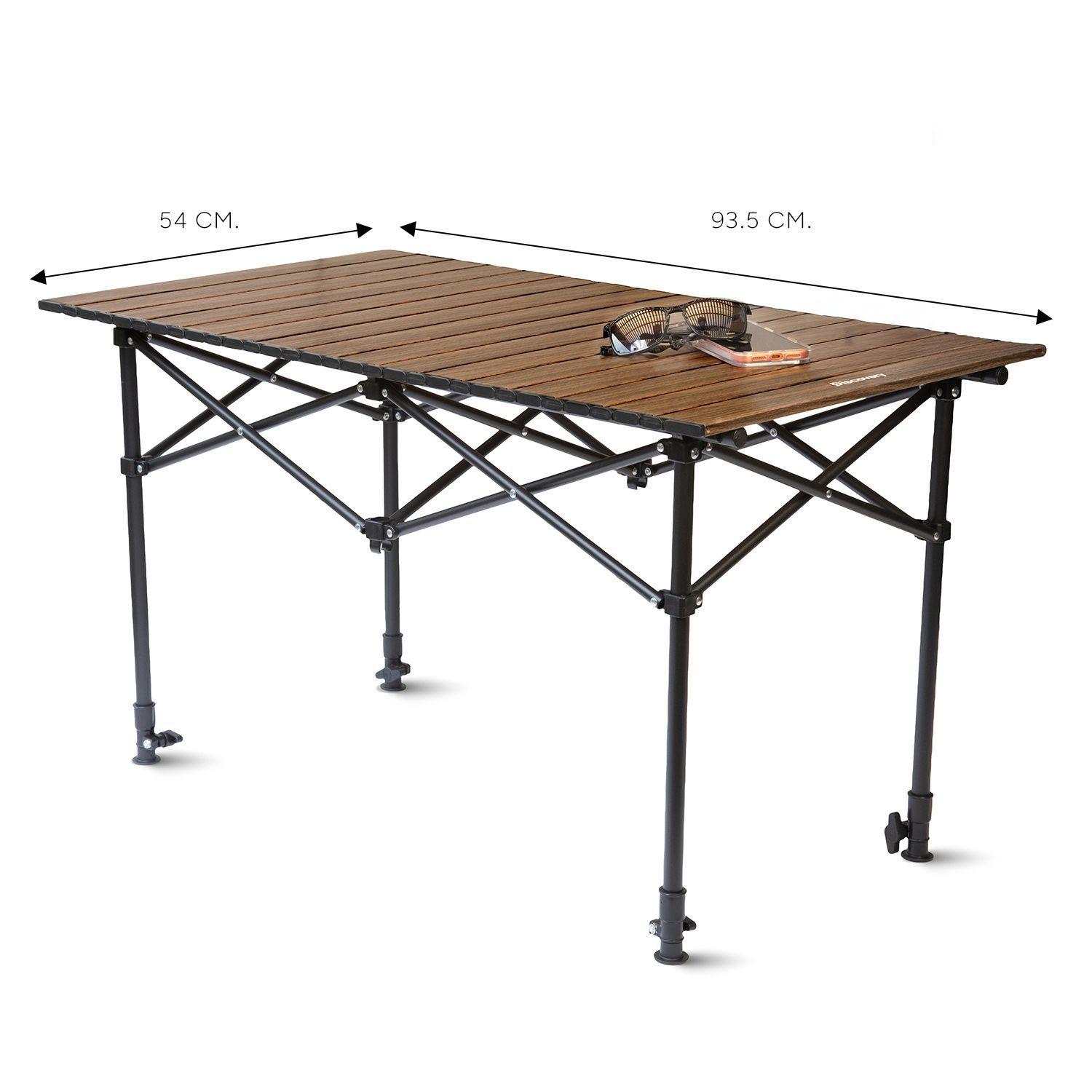 Mesa Camping Plegable Altura Ajustable-2