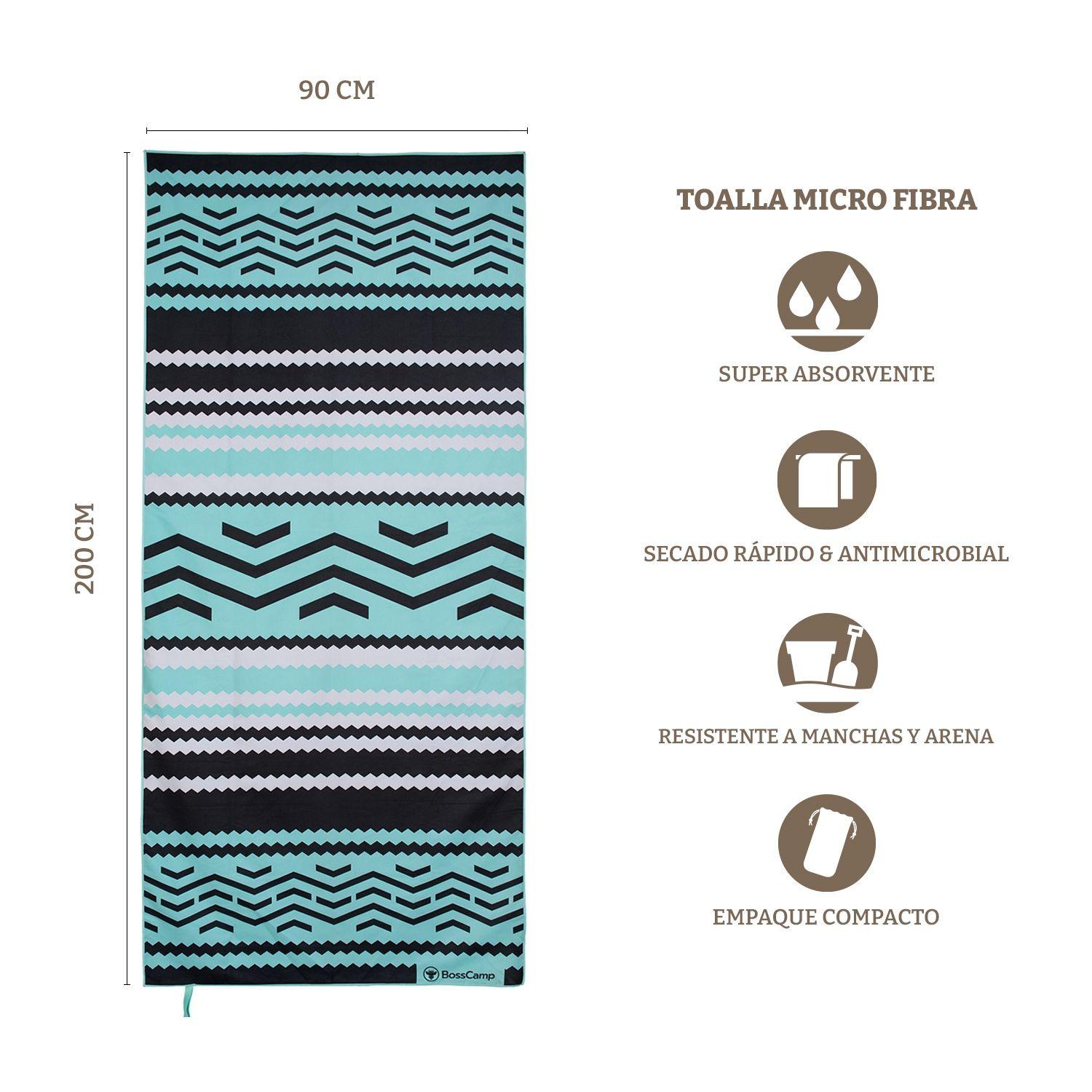Toalla Playa Microfibra Grande XL Origen Bosscamp (90 x 200)-2