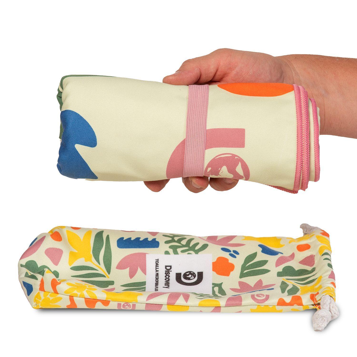 Toalla Microfibra grande Beach - Flowers Discovery (90 x 200)-3