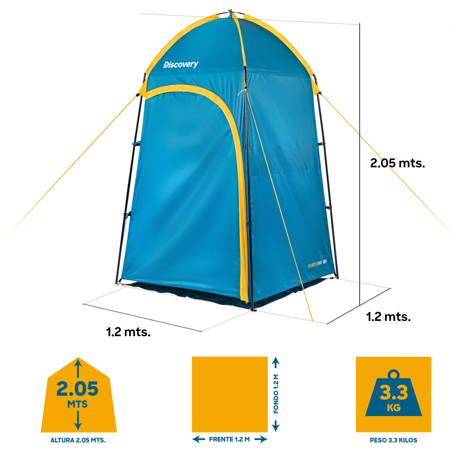 Carpa Baño Camping Camarín Ducha Dolomites Discovery-7