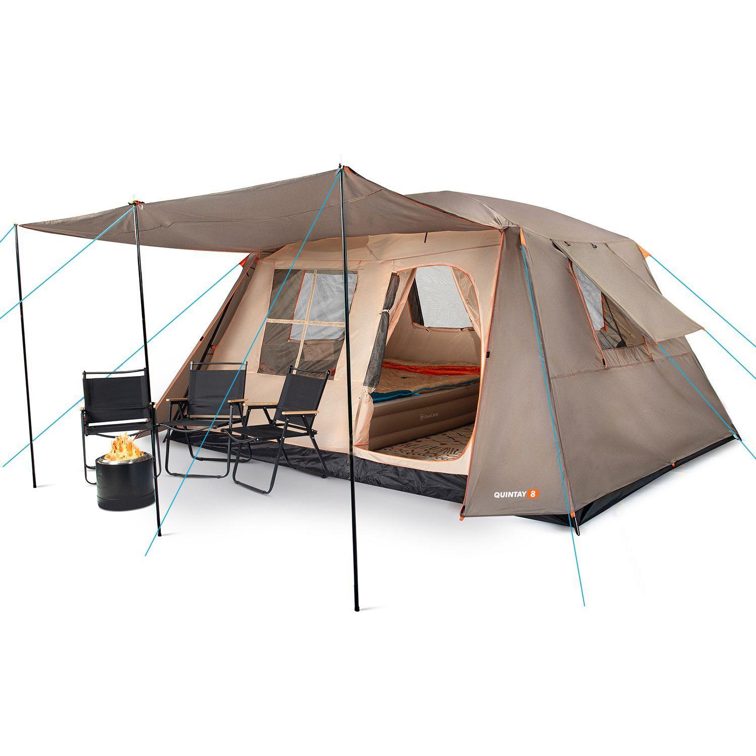 Carpa Quintay 8 Personas Bosscamp 3000 Mm Cubre Techo Largo Toldo Extendio-3