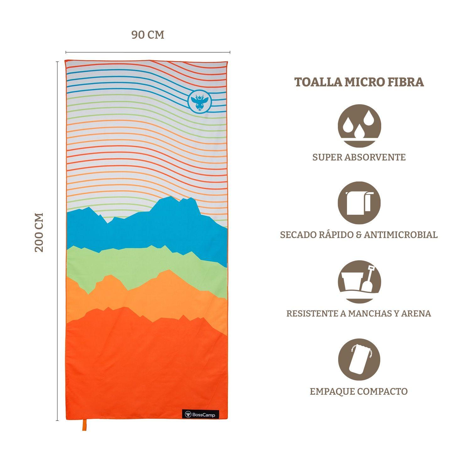 Toalla Playa Microfibra Grande XL Cielo Bosscamp (90 x 200)-2