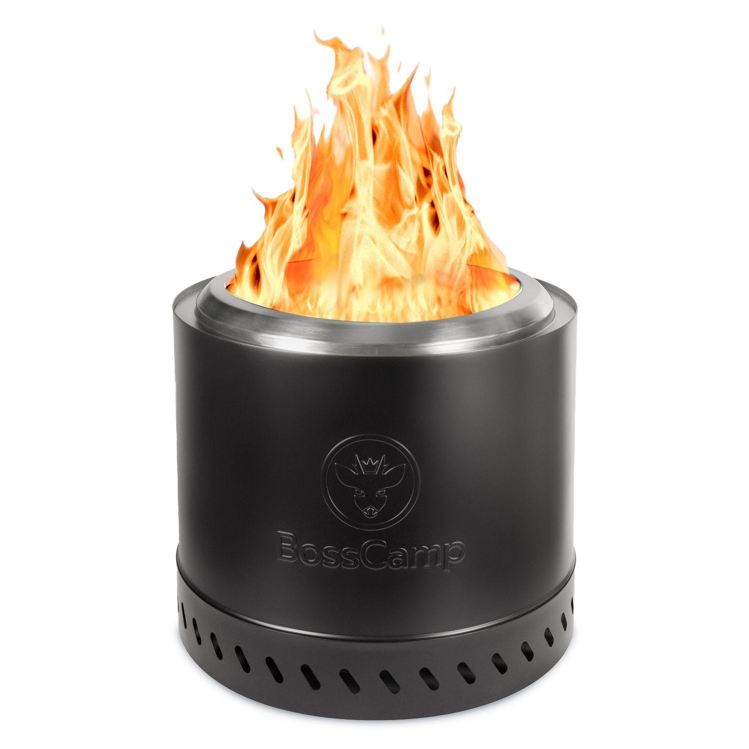 Brasero Fogón FireBoss Terraza Exterior Sin Humo 35Cm Black BossCamp-1