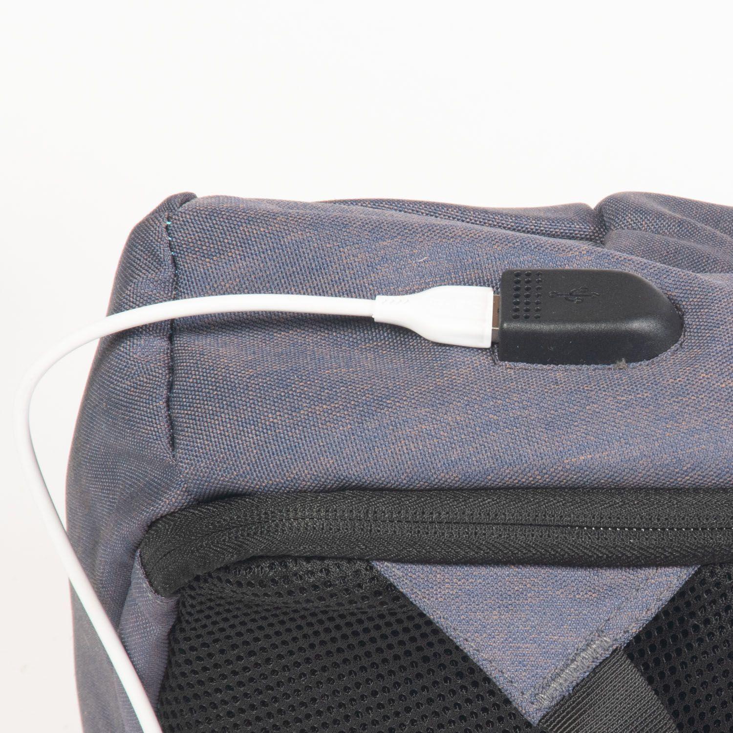 Mochila Manhattan Antirrobo 20L Gris-3