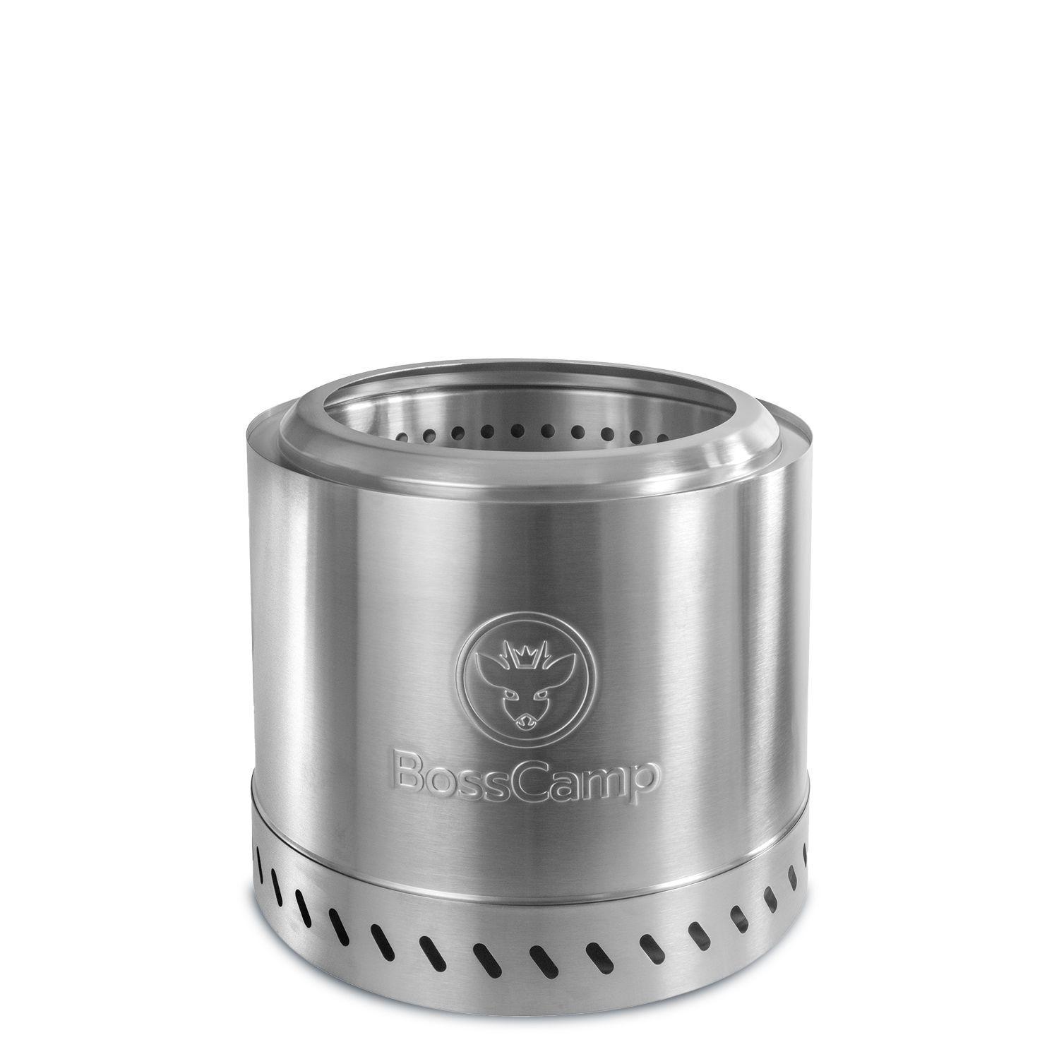 Brasero Fogón FireBoss Terraza Exterior Sin Humo 35Cm Silver BossCamp-0