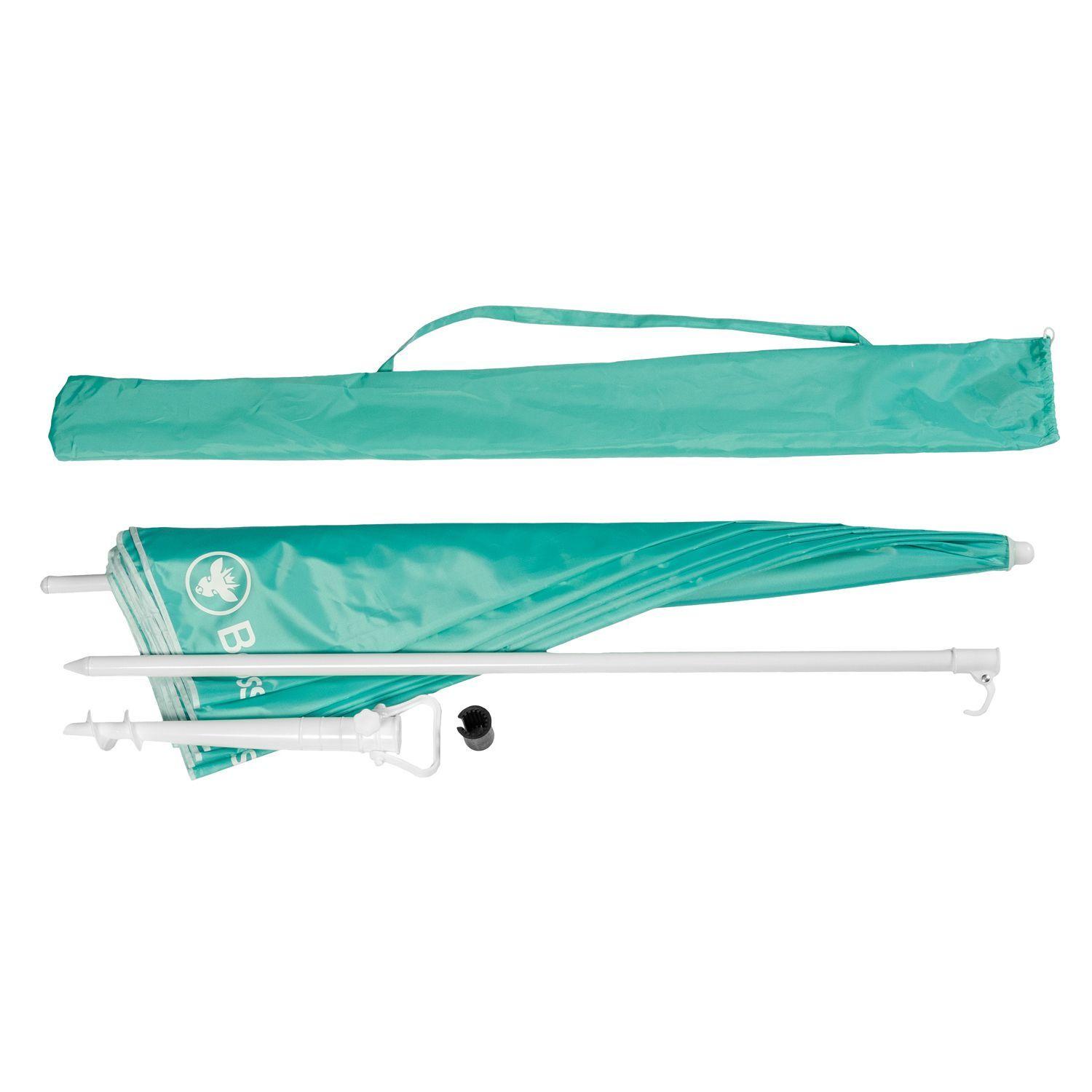 Quitasol Sombrilla Playa Grande 2,0 m UV+50 Menta Bosscamp-3