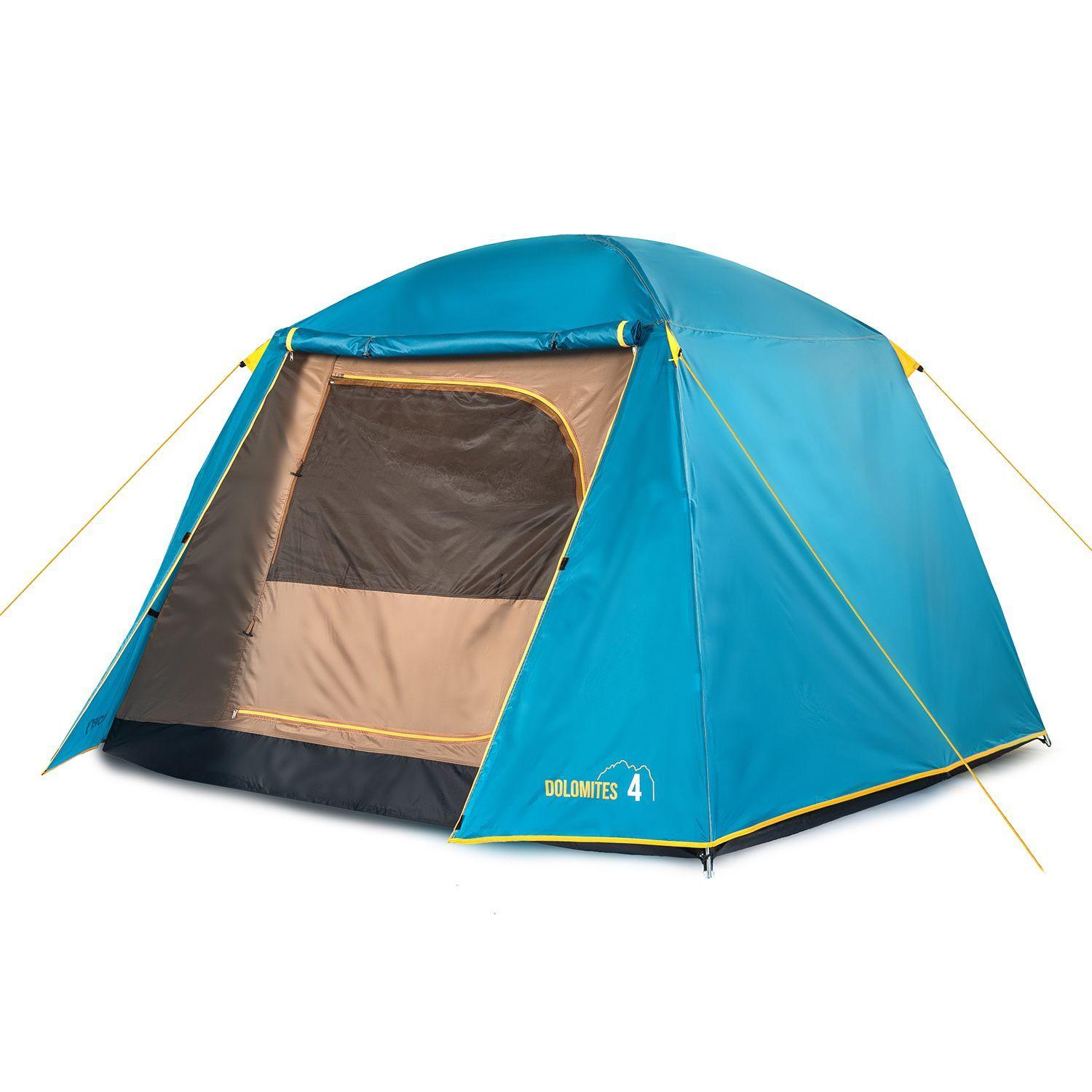 Carpa Camping Dolomites 4, 4 personas techo largo 3000 mm doble toldo-2