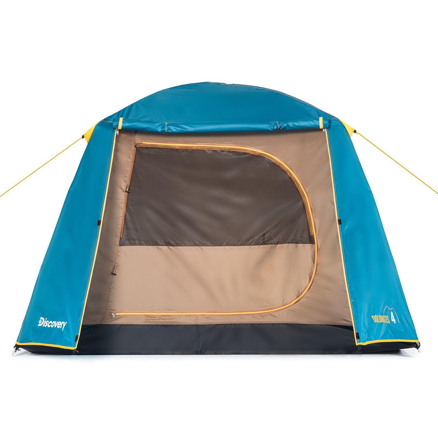 Carpa Camping Dolomites 4, 4 personas techo largo 3000 mm doble toldo-3