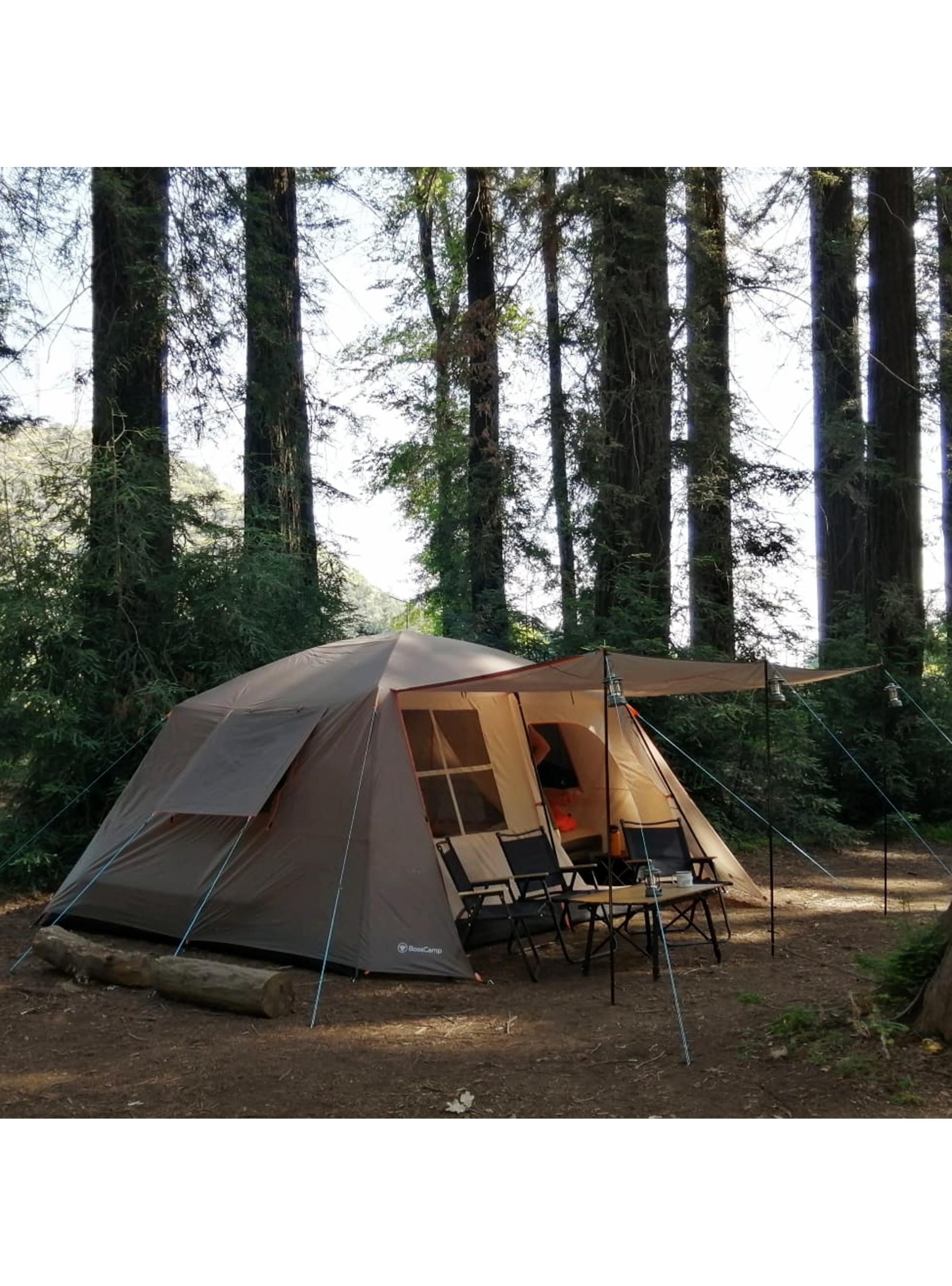 Carpa Quintay Vi 6 Personas Bosscamp 3000 Mm Cubre Techo Largo-5