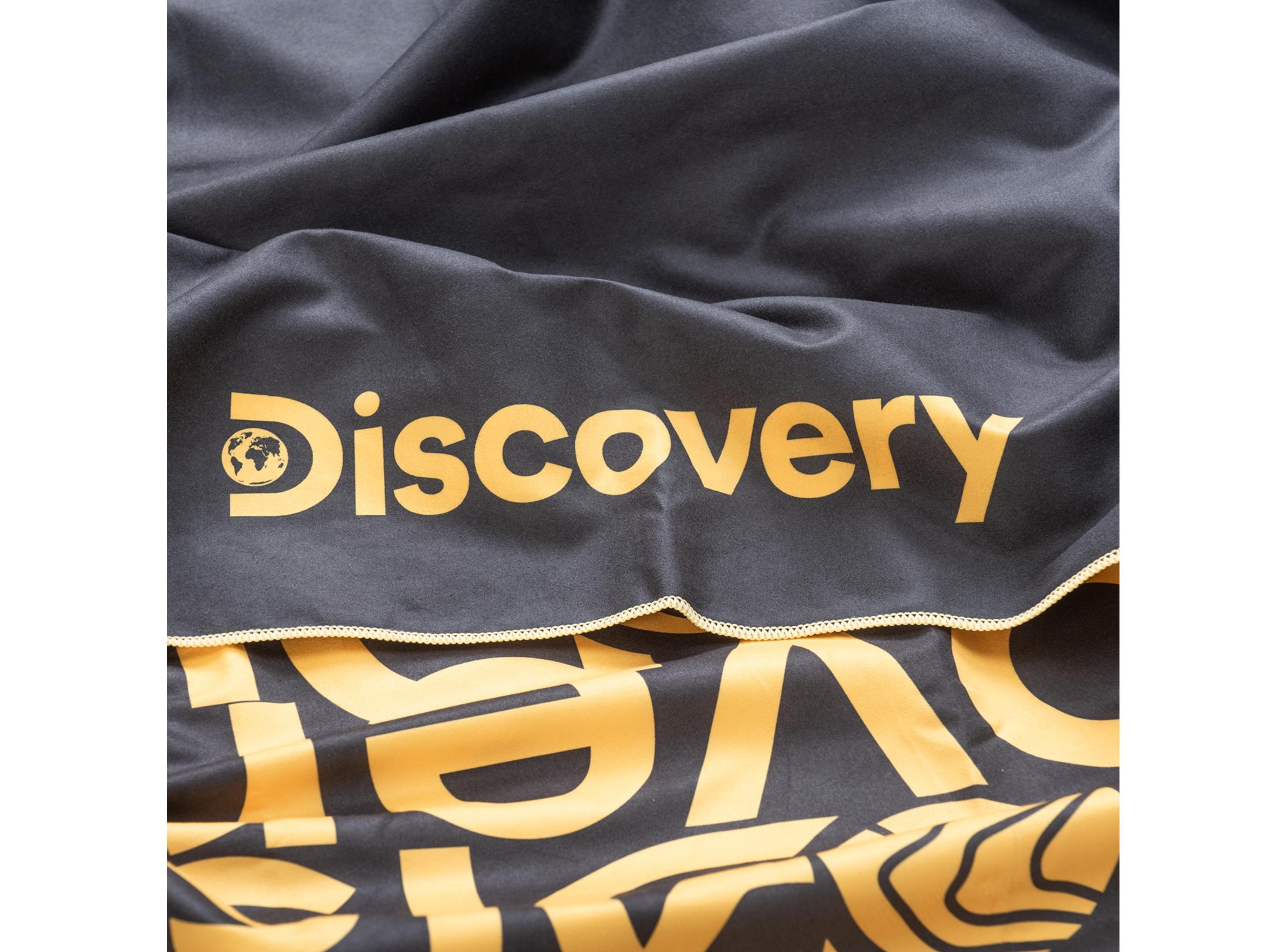 Toalla Microfibra grande Amarillo - Negro Discovery (90 x 200)-3
