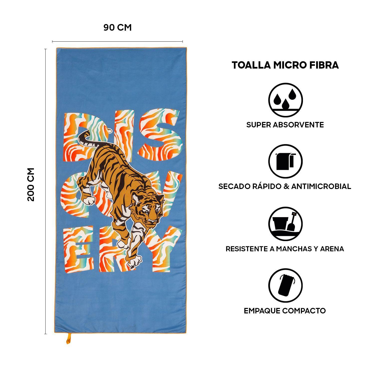 Toalla Microfibra grande Tiger Discovery (90 x 200)-2