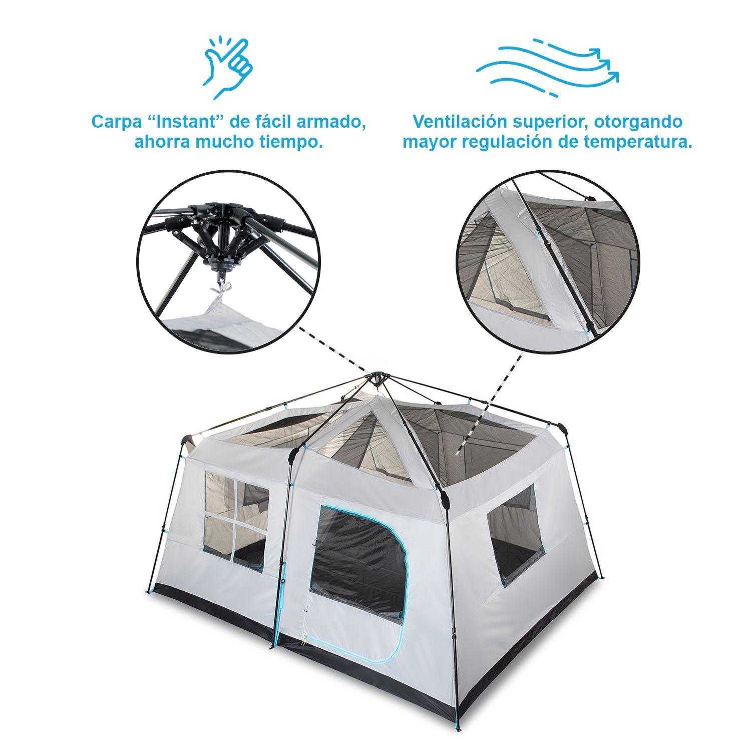 Carpa Quintay 10 Personas Instant Black & Fresh-7