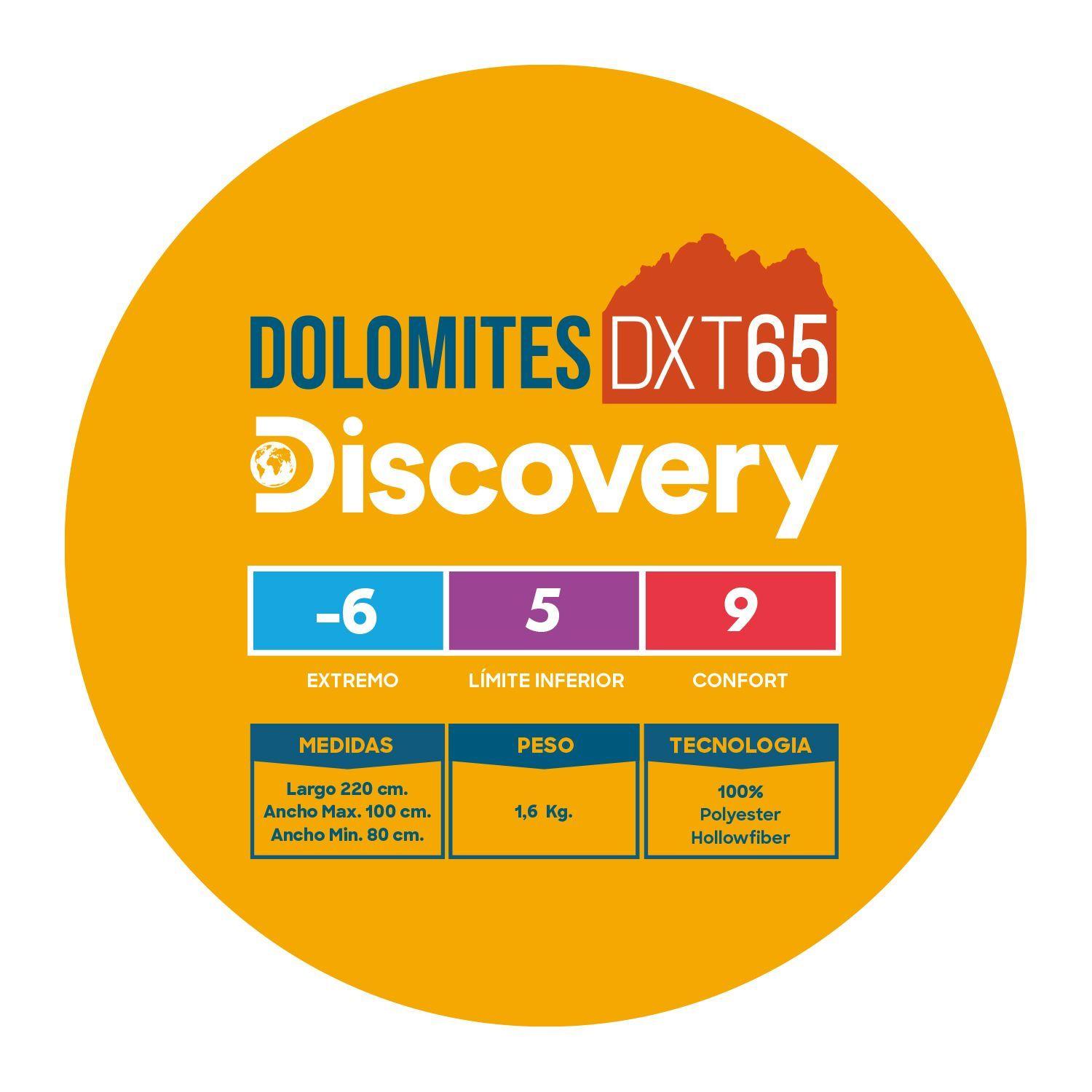 Saco de Dormir Dolomites DXT65 Twin Discovery -6º a 12º-6