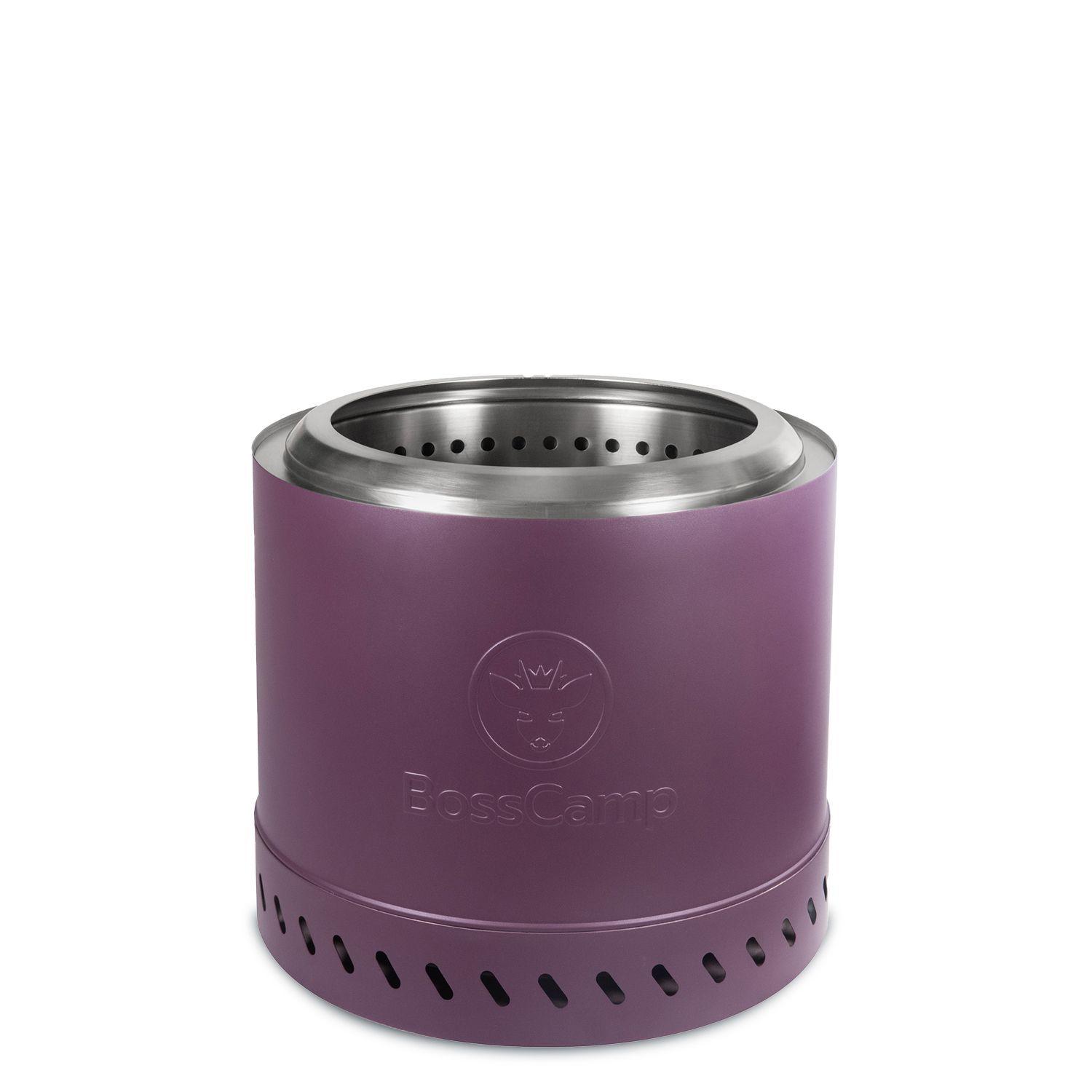 Brasero Fogón FireBoss Terraza Exterior Sin Humo 35Cm Purple BossCamp-1