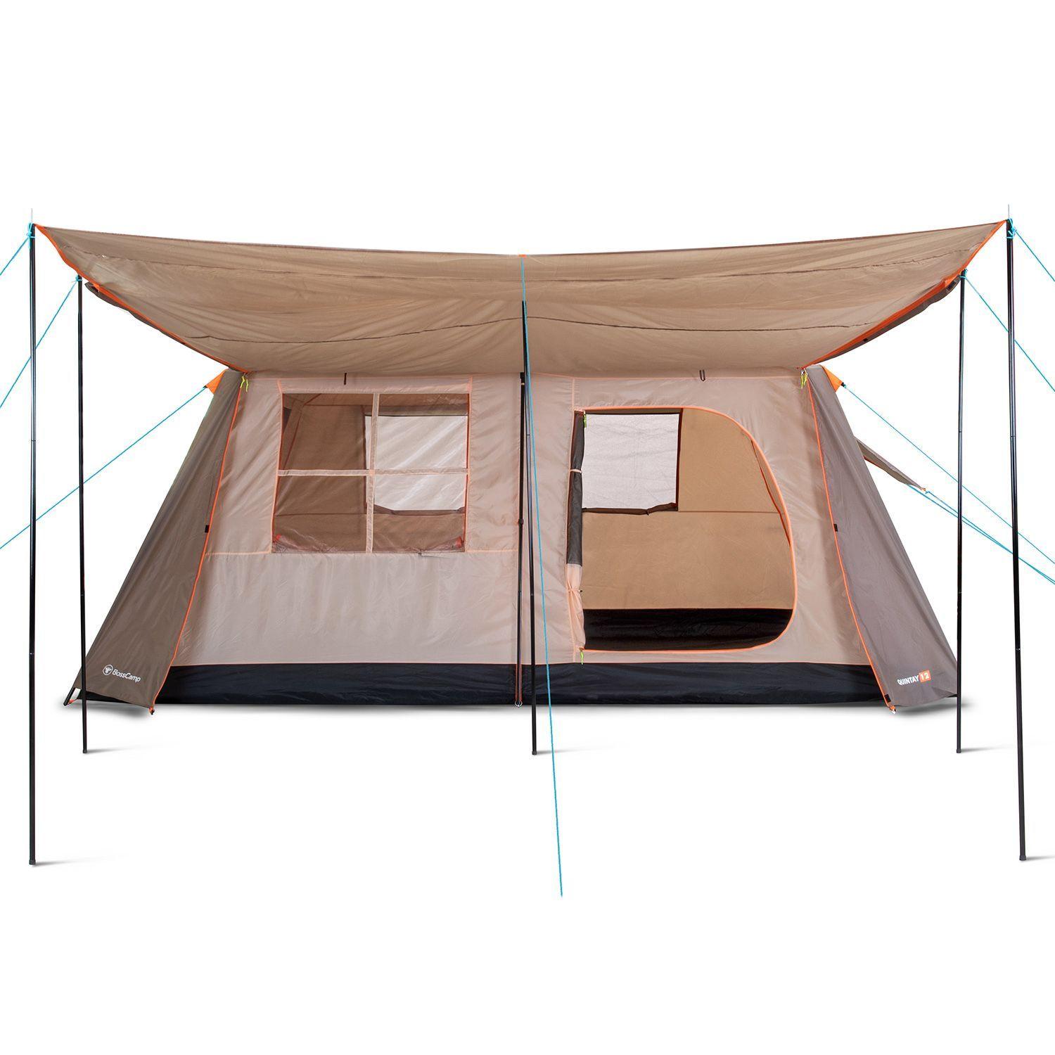 Carpa Camping Quintay 12 Personas Bosscamp 3000 Mm Cubre Techo Largo Toldo Extendido-6