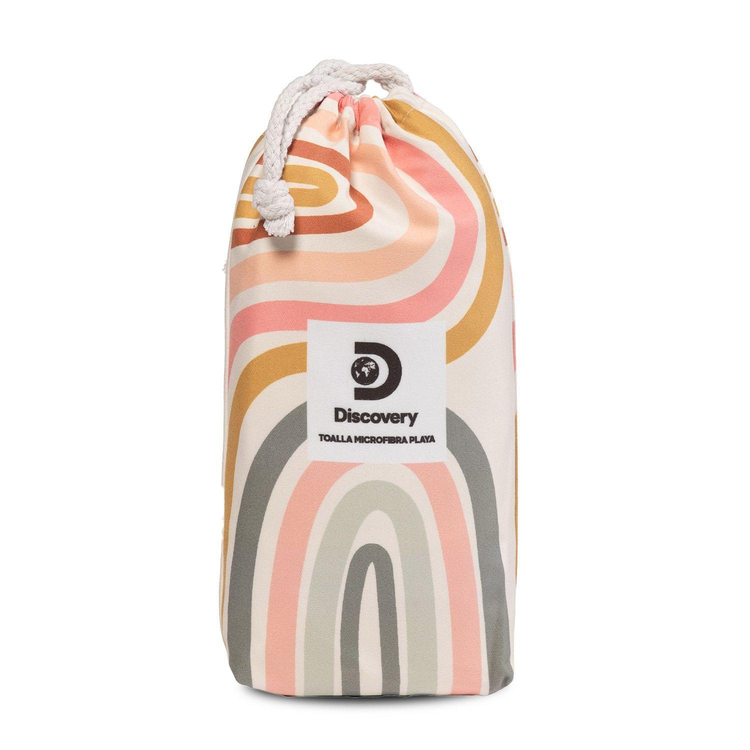 Toalla Microfibra grande Pink Lines Discovery (90 x 200)-4