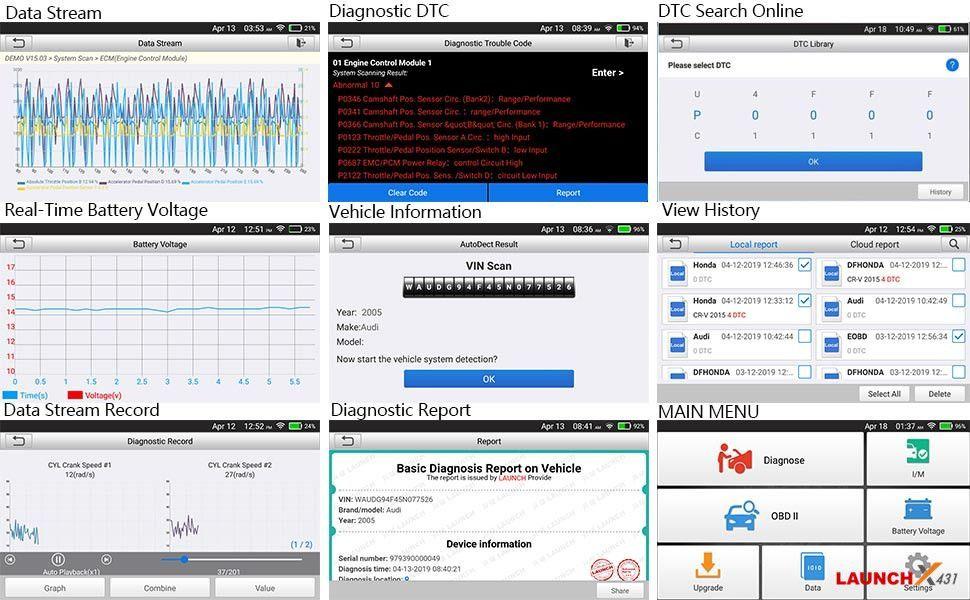 Scanner OBD2 LAUNCH X431 CRP123E (Elite V2.0)-5