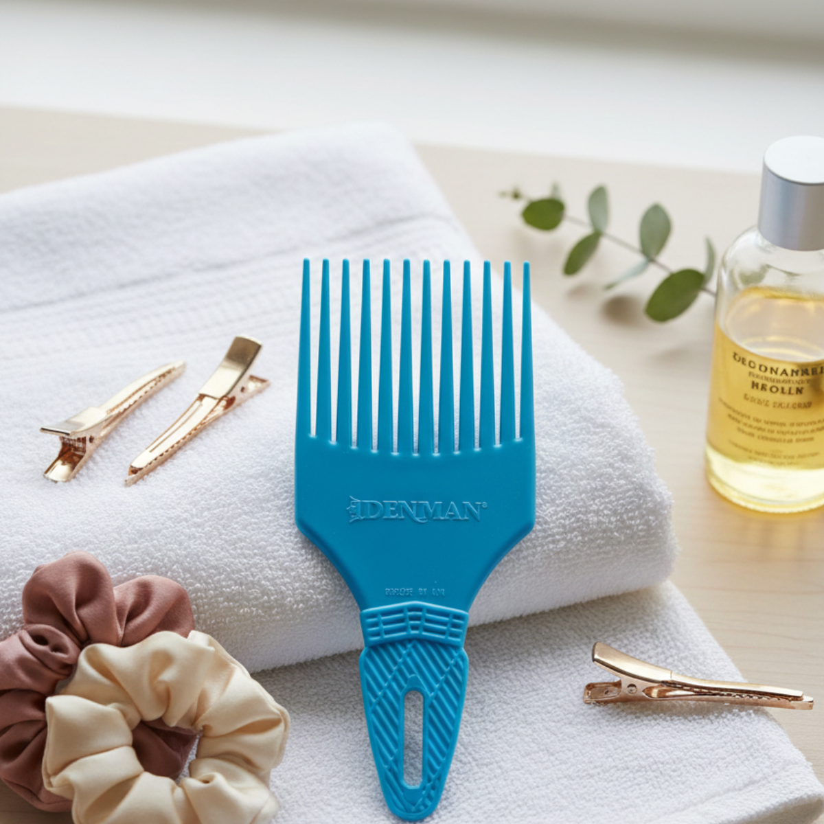 Peine Denman D17 color Celeste para Cabellos Crespos-2