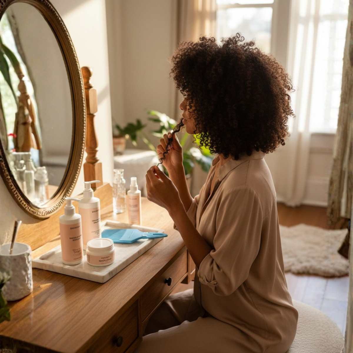 Peine Denman D17 color Celeste para Cabellos Crespos-4