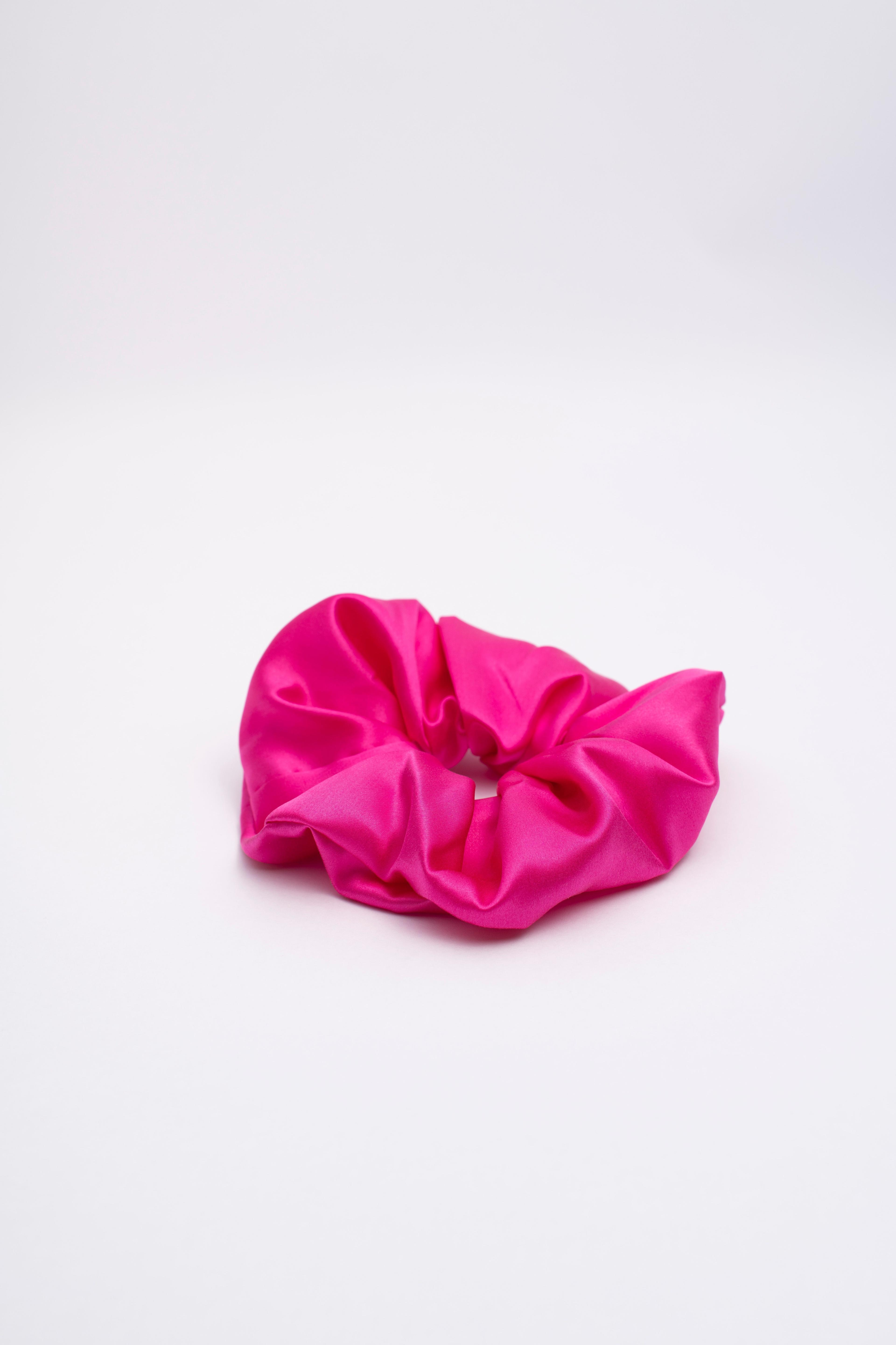 Scrunchie Collet de Seda XL 22 momme Hot Pink-0