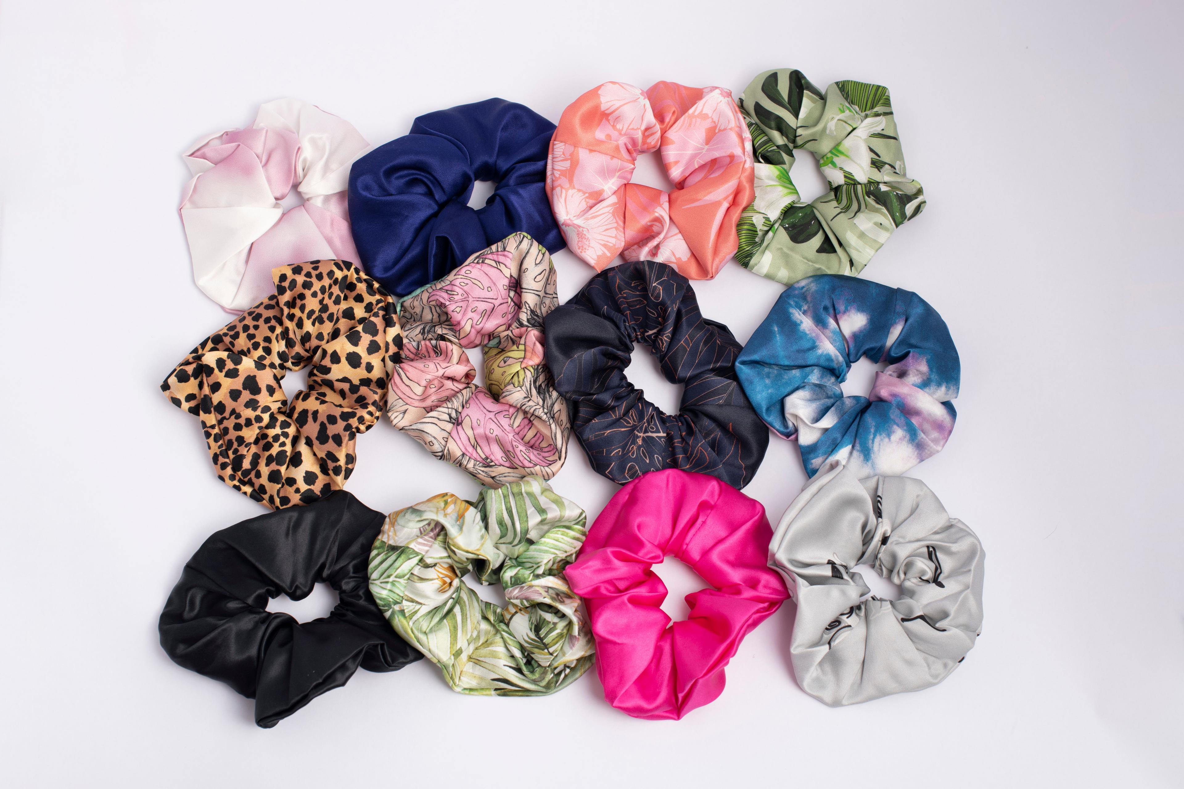 Scrunchie Collet de Seda XL 22 momme Hot Pink-1