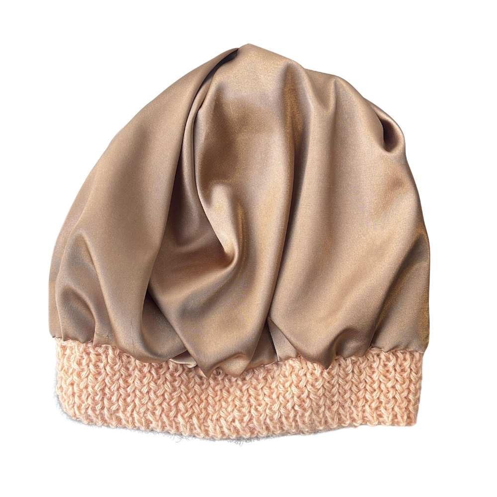 Gorro de lana con interior de satén damasco-2