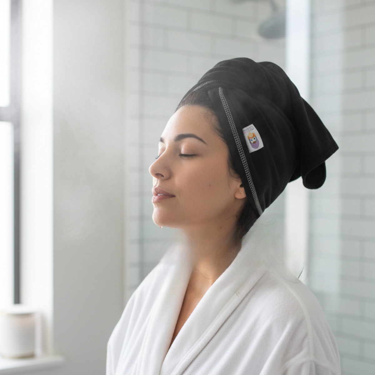 Toalla Algodón Orgánico Tee-Owels Color Negro-5