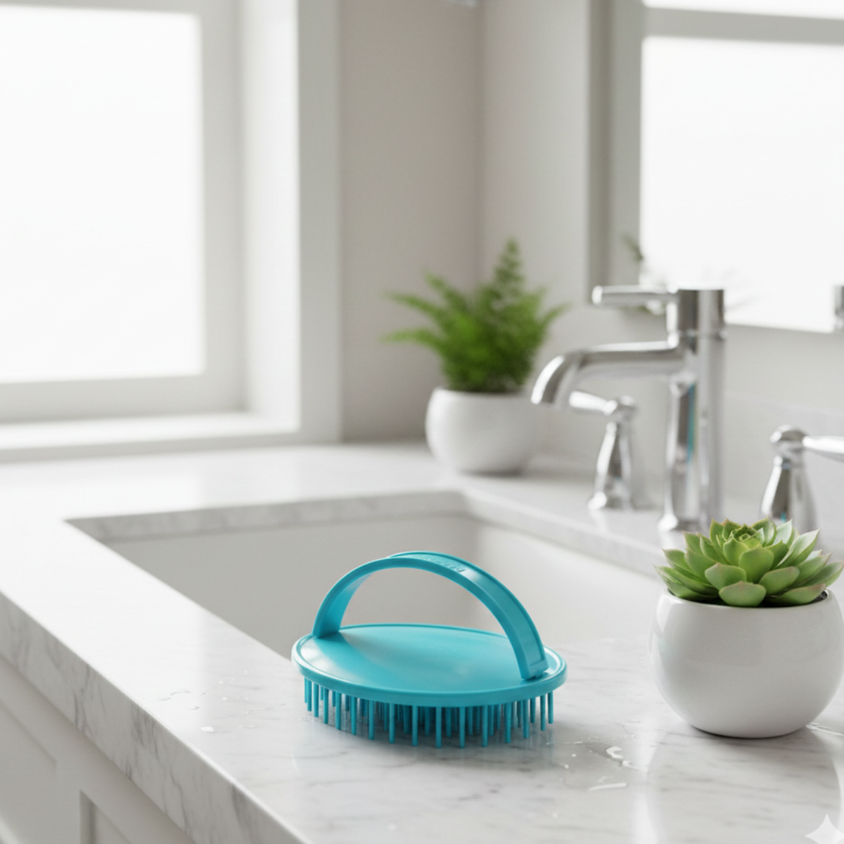 Cepillo para Masajes y Desenredar Denman Bebop Celeste-2