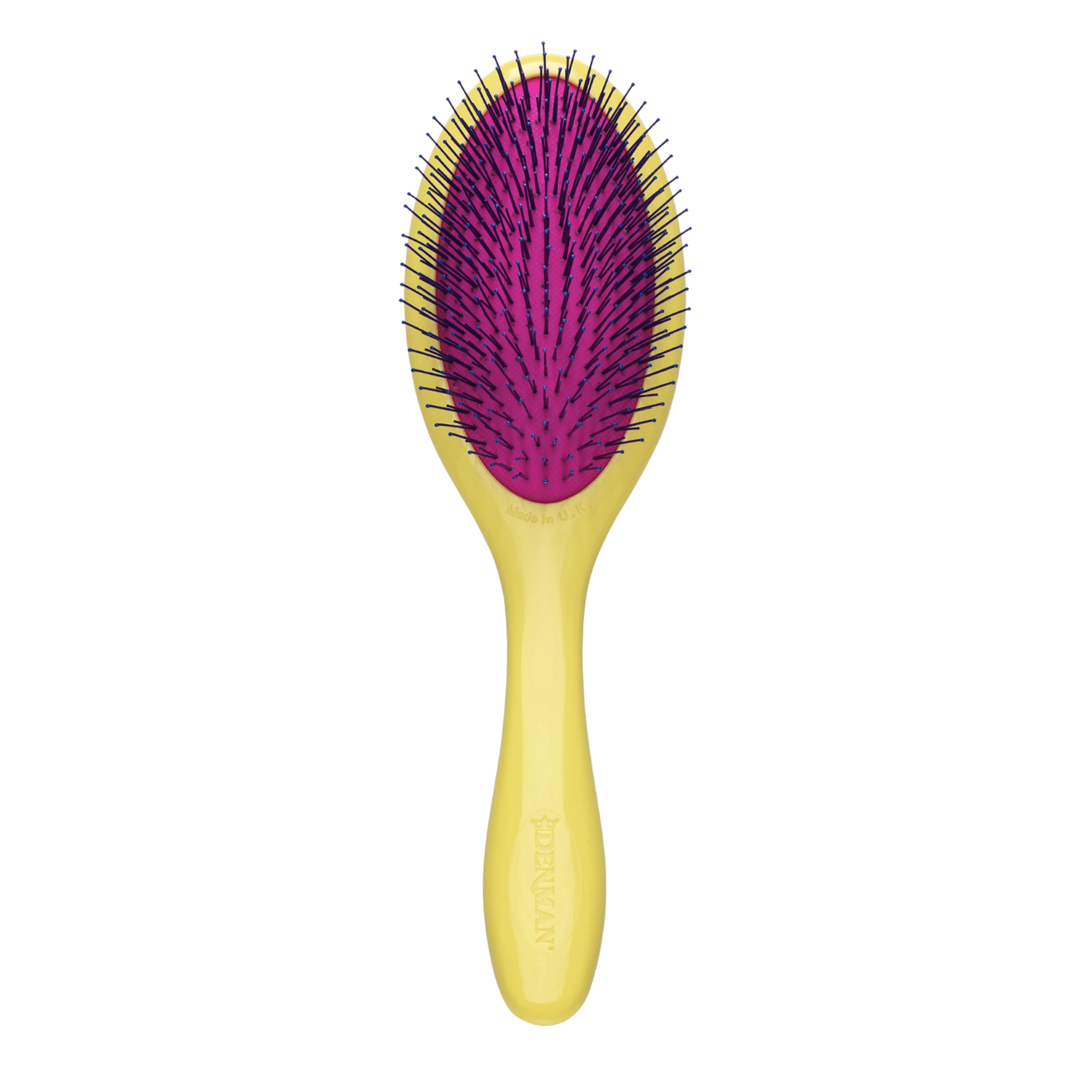 Cepillo Desenredante Denman Tangle Tamer Gentle para Cabello Fino y Frágil Amarillo-0