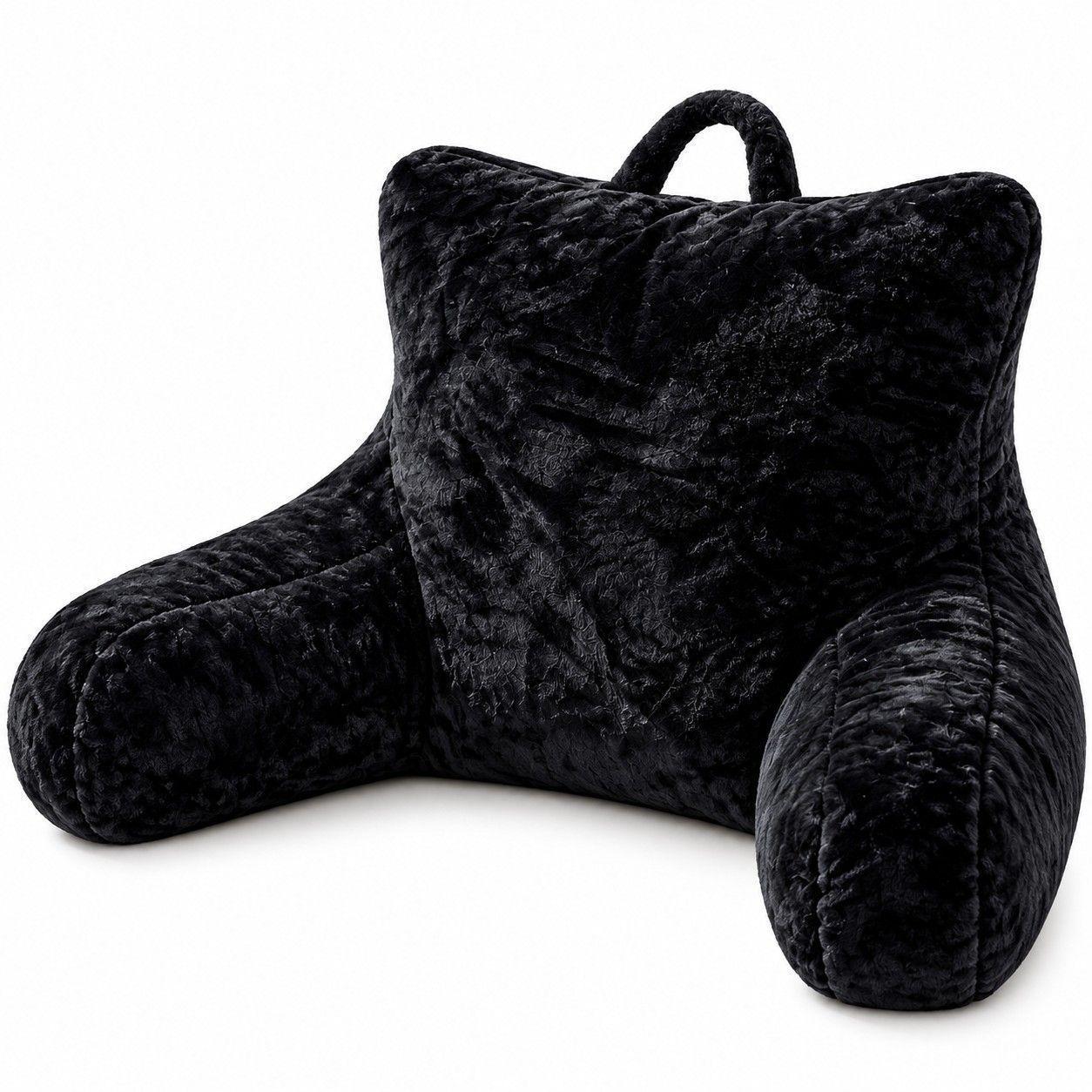 Cojin almohada lumbar 75 cm con brazos en color negro-0