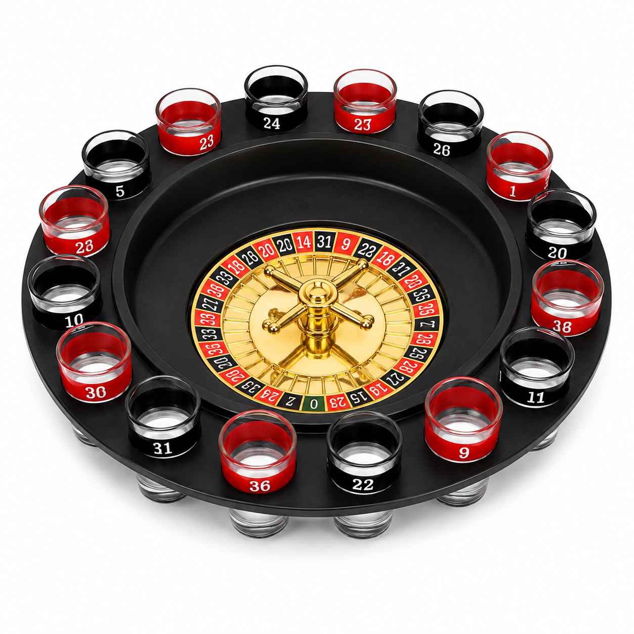 Drinking Roulette Set Juego De Ruleta Para Shots-0