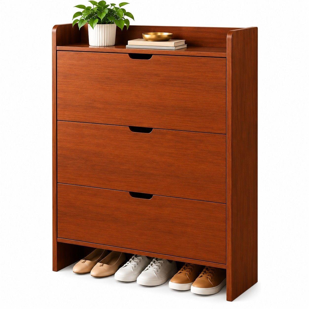 Zapatero Organizador De 3 Cajones Abatibles-0