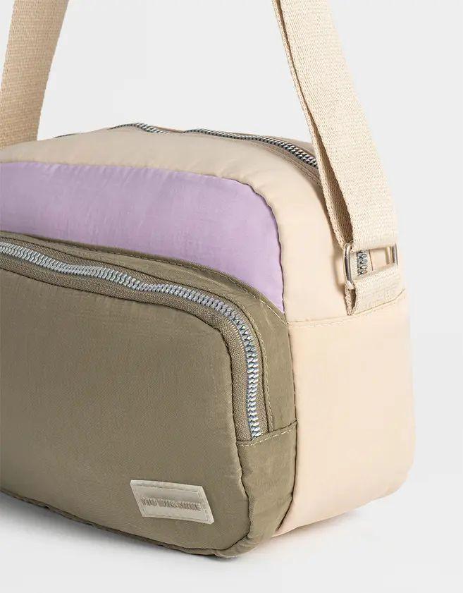 Cartera Bandolera Bicolor-2