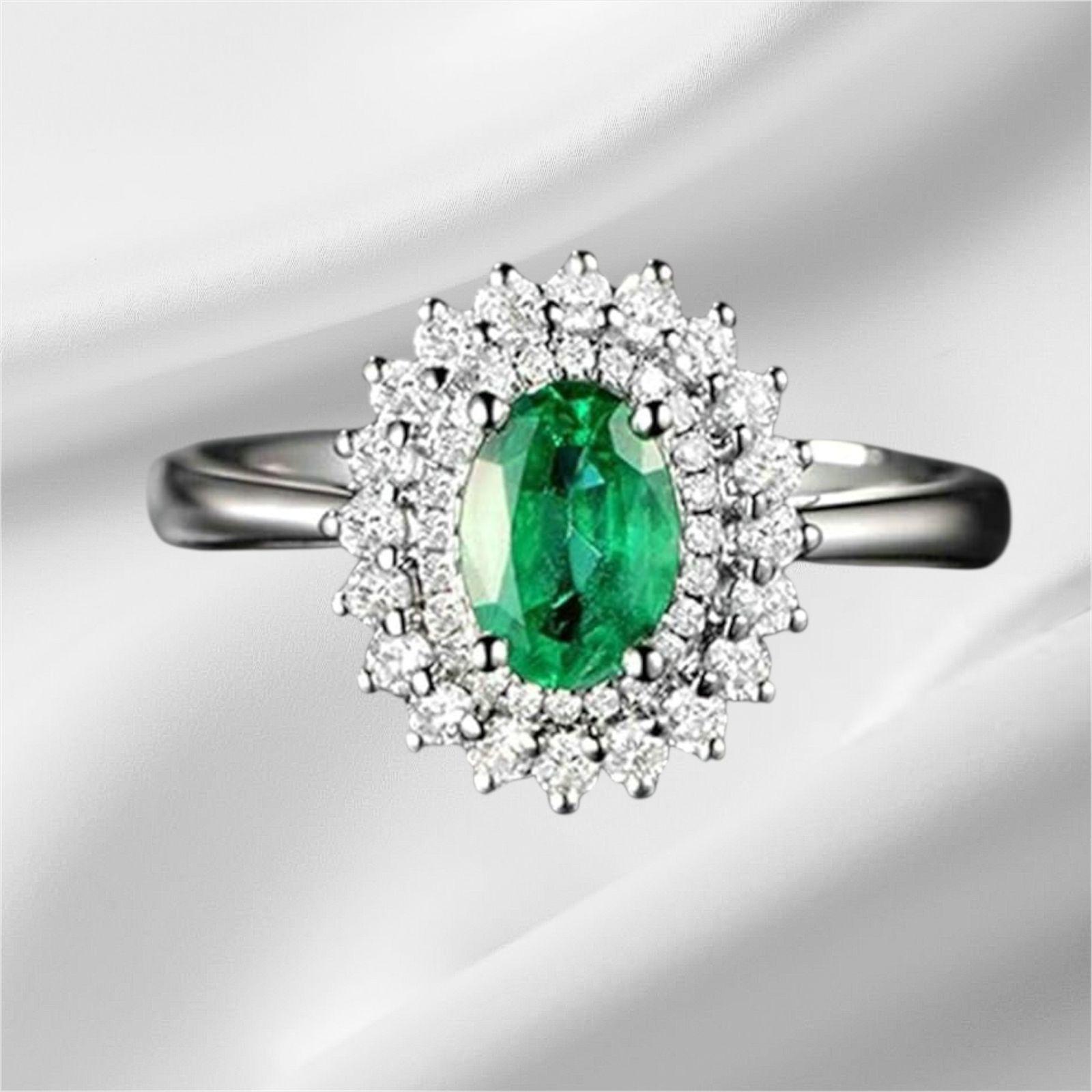 Anillo Plata Entourage Emerald -0