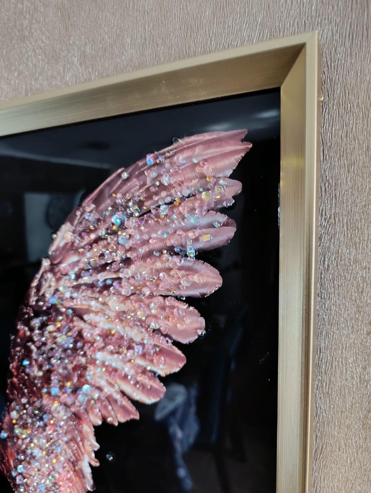 Cuadro African Diamond Angel, Pintura Estilo Diamante 81x41X3 cm-4