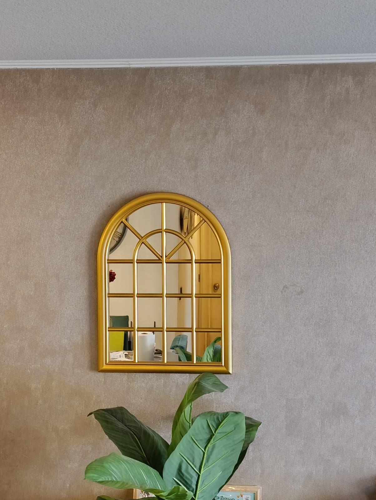 Espejo Forma Ventana, Color Dorado 61x46 Cm-2