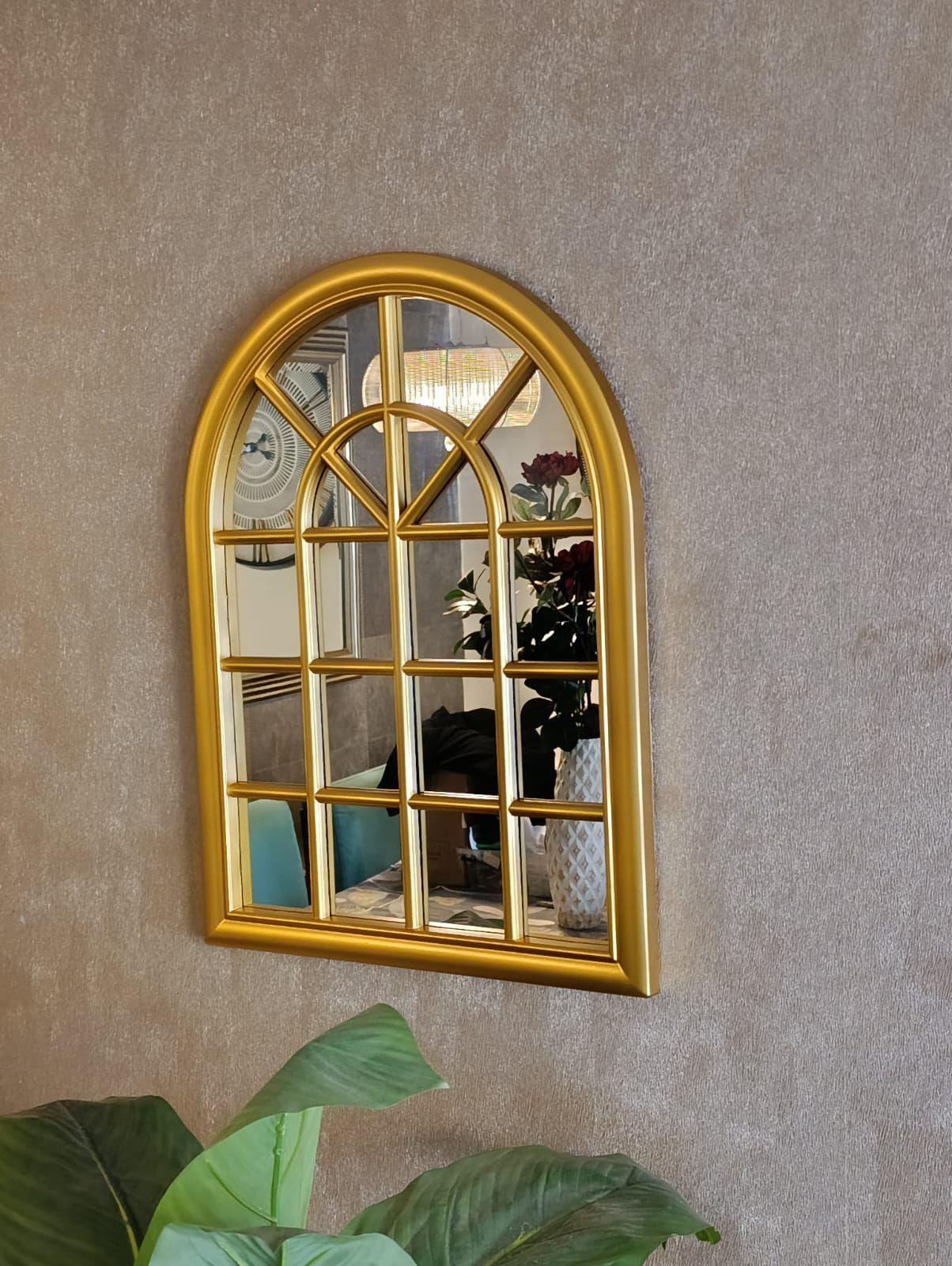 Espejo Forma Ventana, Color Dorado 61x46 Cm-3