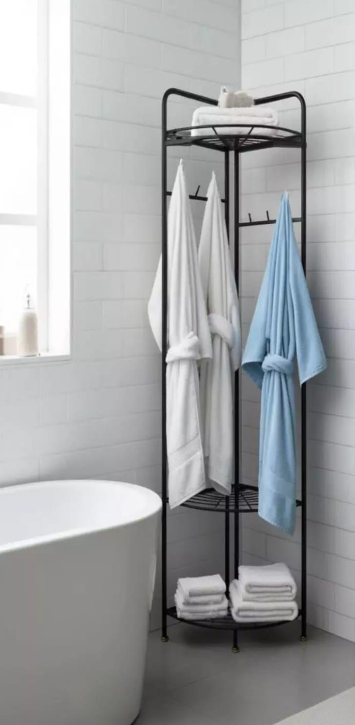 Perchero Esquinero Organizador Multifuncional Vertical Metal-5