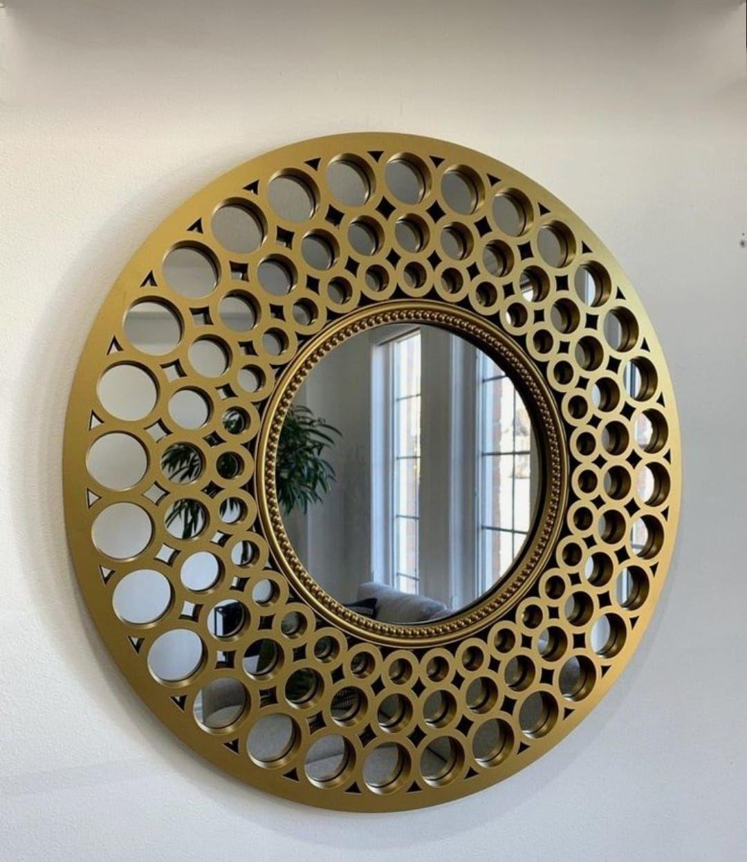Espejo Infinite Circles, Circulos Dorados Espejados 60 Cm-3