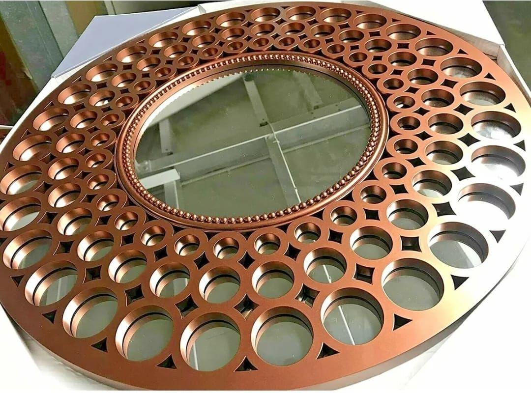 Espejo Infinite Circles, Circulos Dorados Espejados 60 Cm-4