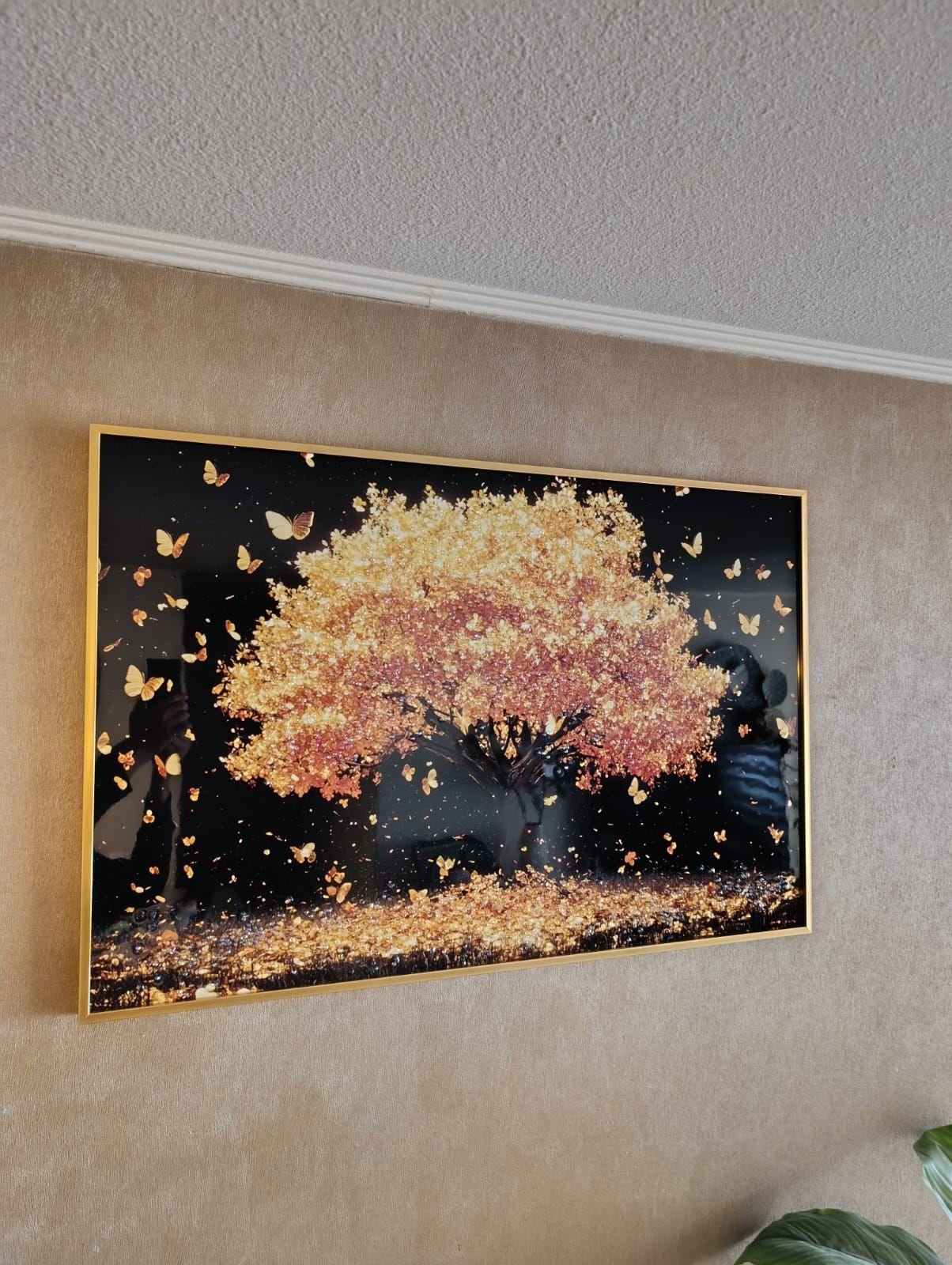 Cuadro rbol Vida Mariposas Diamond Marcodor 60x90x3cm-6
