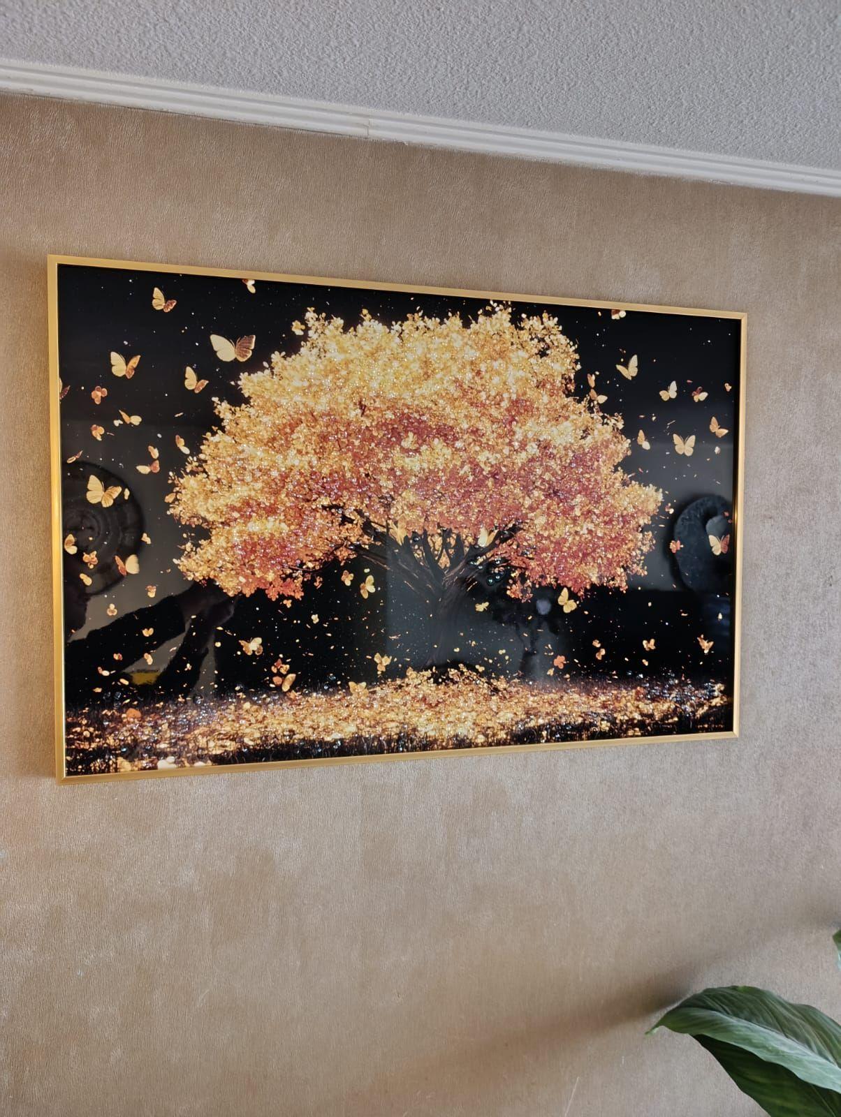 Cuadro rbol Vida Mariposas Diamond Marcodor 60x90x3cm-7