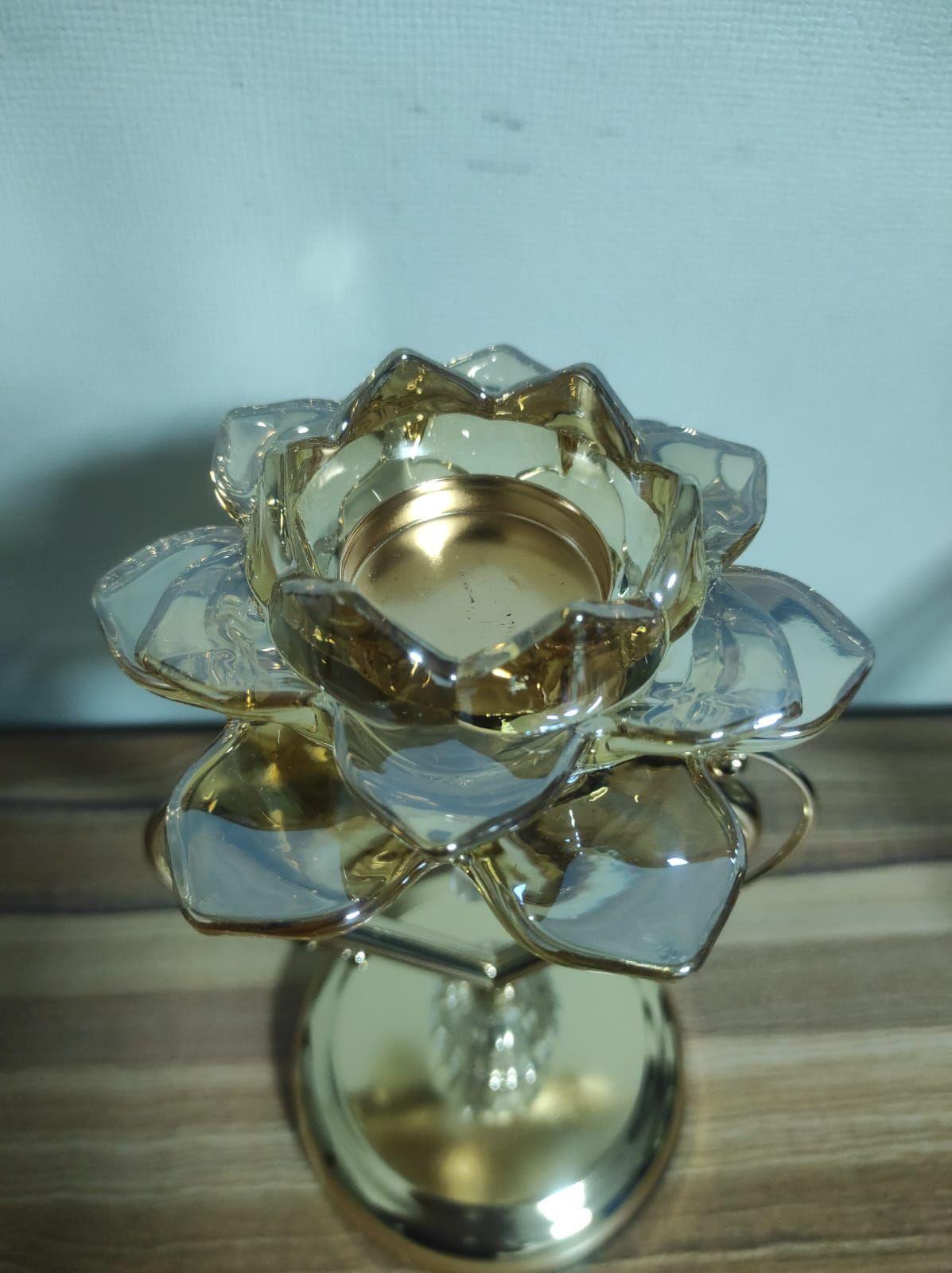 Porta Vela En Forma Corazon Material Metal/vidrio 25cm-5