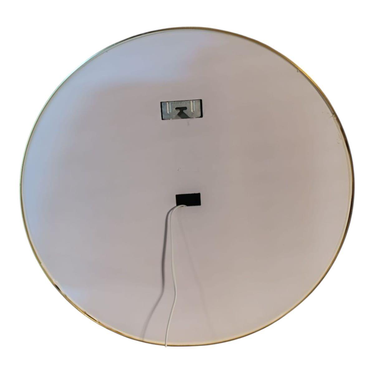 Espejo Led Con Touch (3 Tonos De Luz) 60 Cm Ø Marco Metal Cepillado-6