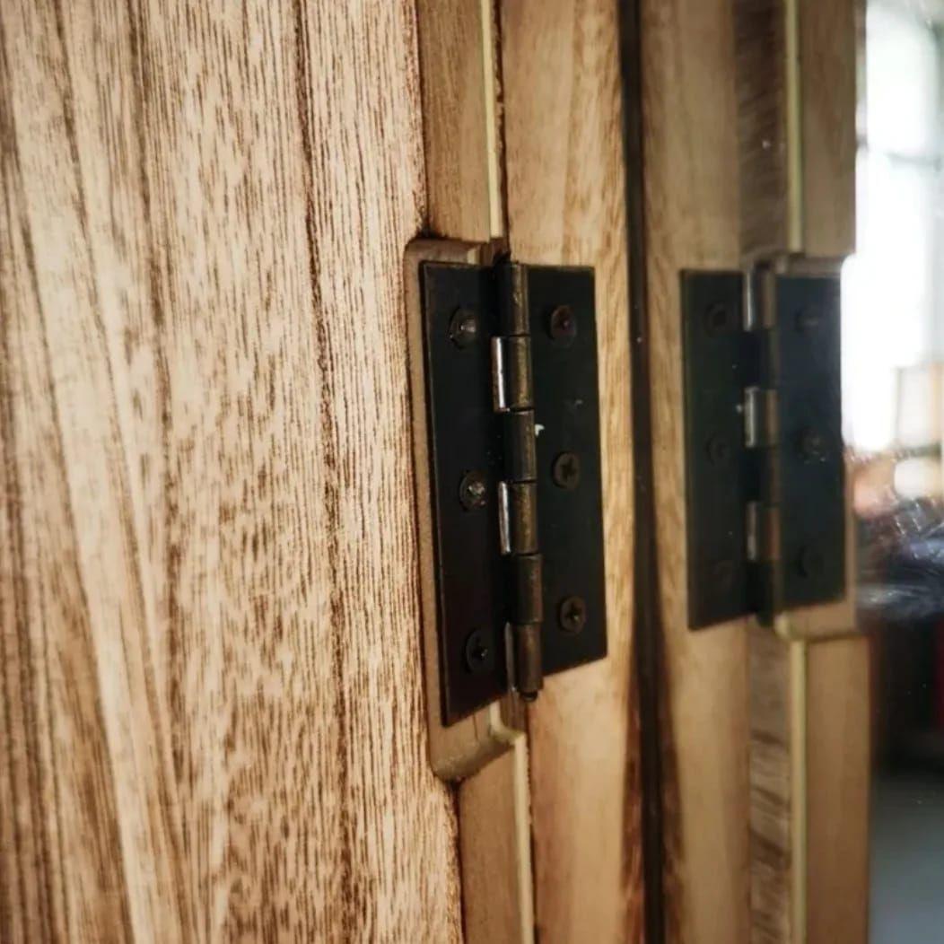 Espejo De Madera Forma Ventana Con Puertas 45x67 Cm-5